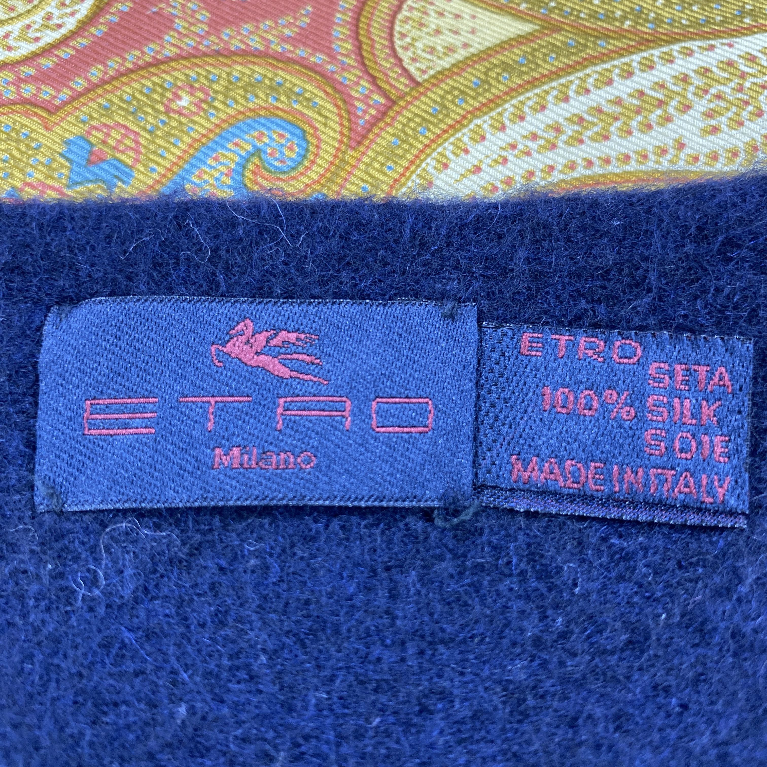 Etro × Vintage Etro Silk Scarf # Paisley # Muffler # Neckwear # D691 Size ONE SIZE - 2 Thumbnail