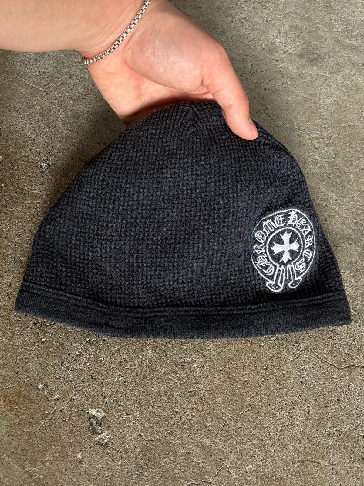 Chrome Hearts Vintage Chrome Hearts Thermal Knit Beanie Size ONE SIZE - 3 Thumbnail
