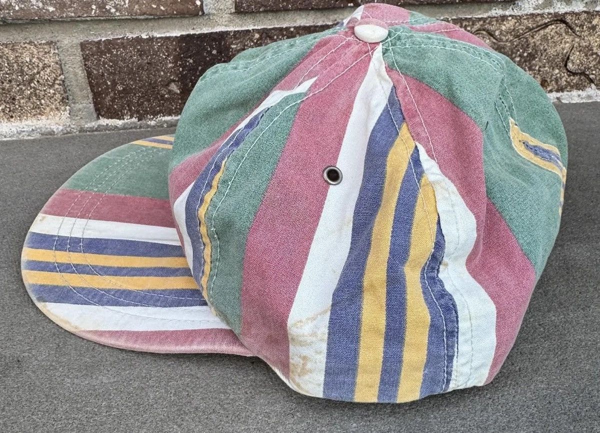 Vintage Polo Ralph Lauren Striped Fitted Hat (Size L)