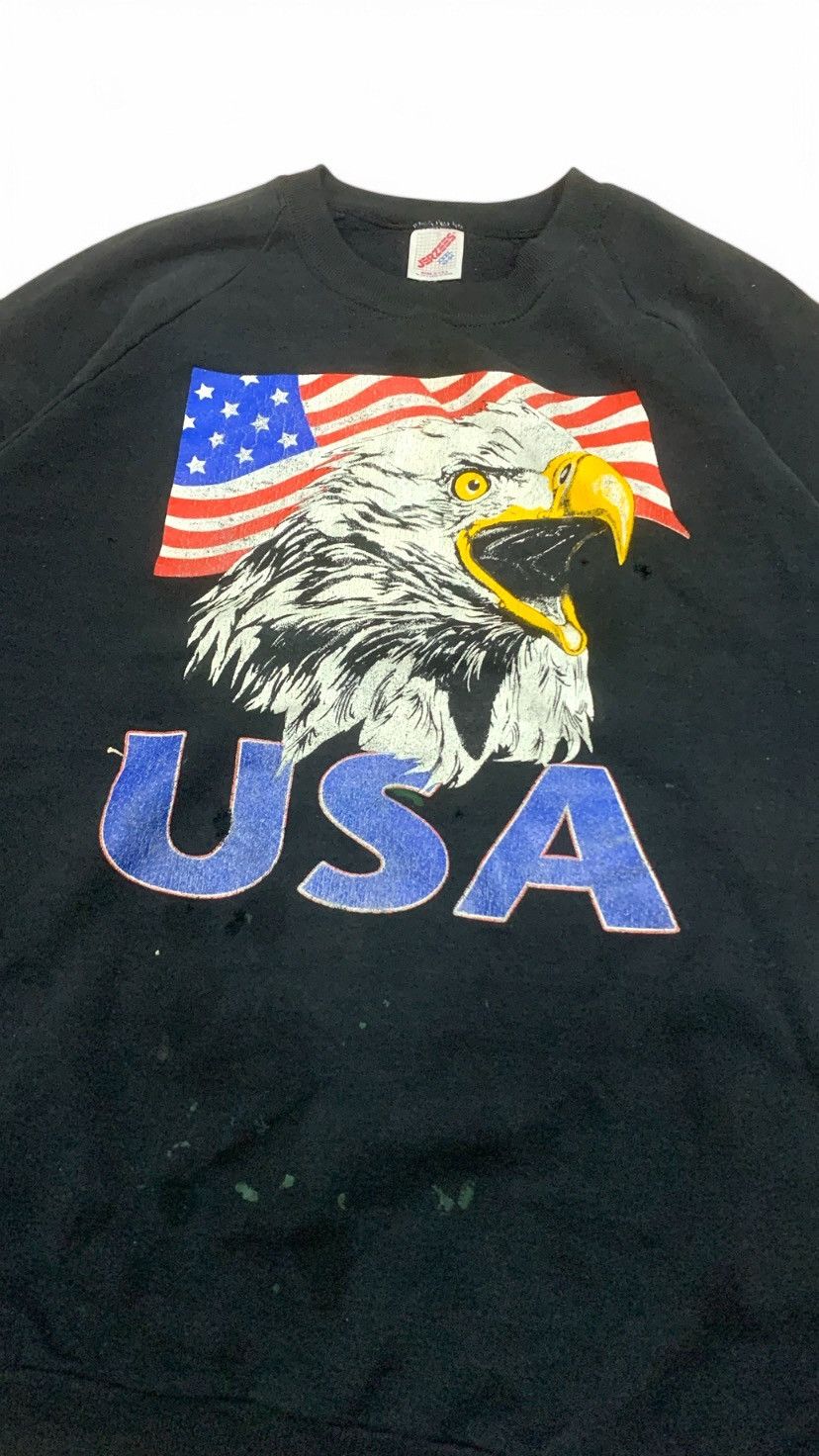 Harley Davidson × Vintage Vintage distressed USA eagle sweatshirt Size US XXL / EU 58 / 5 - 3 Thumbnail