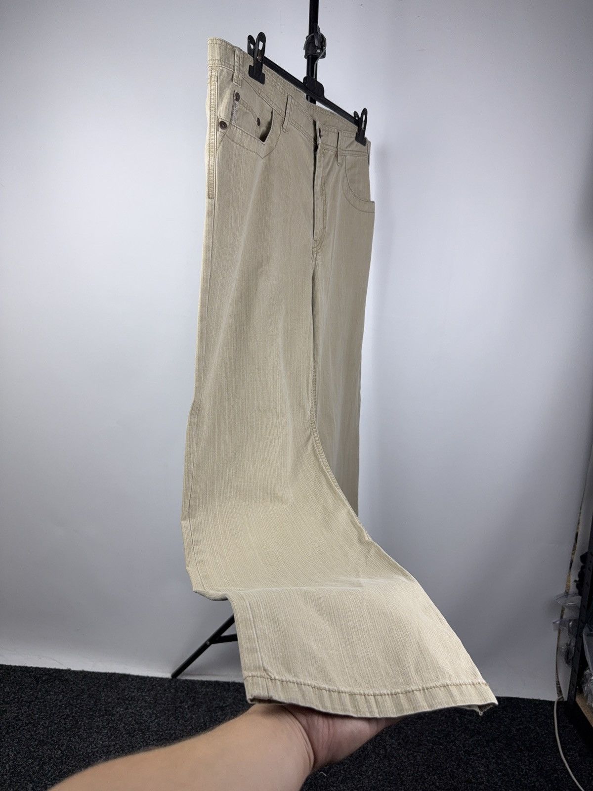 Bogner Vintage 00s Retro Beige Bogner Cotton Comfort Fit Pants Size US 38 / EU 54 - 3 Thumbnail