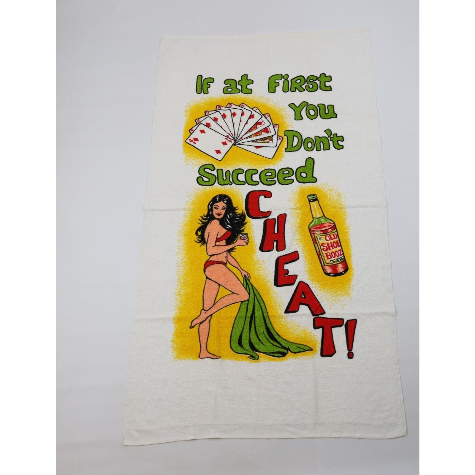 Vintage Vintage 80s 90s If At First You Don't Succeed Cheat Card Pok Size ONE SIZE - 2 Thumbnail