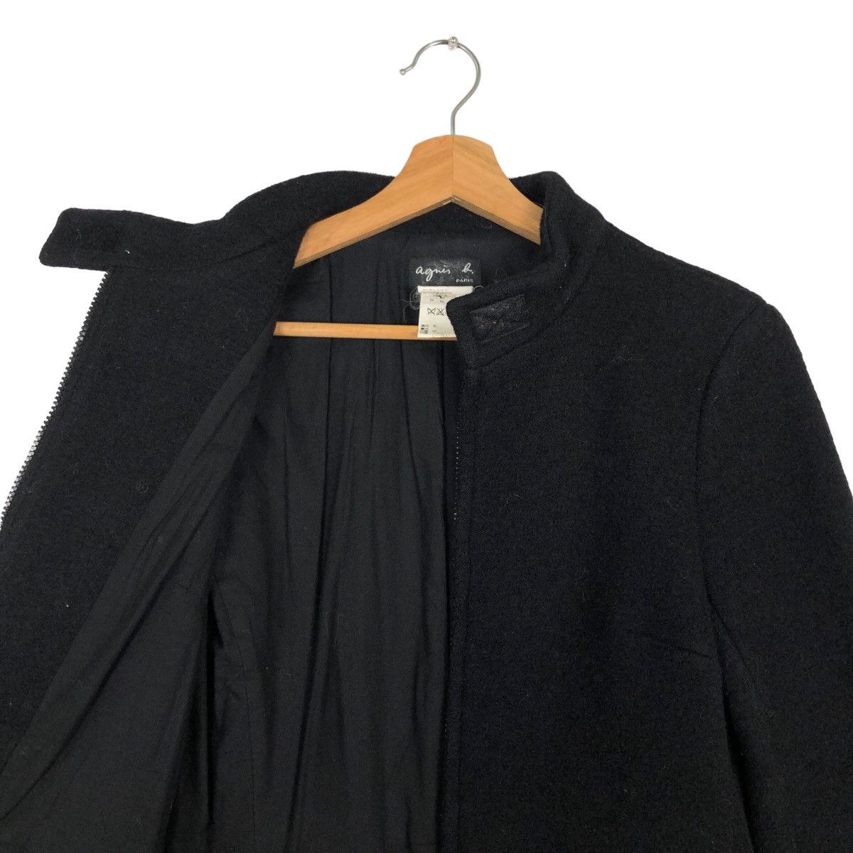 agnes b. 🔥Rich Brown - Fly Coat Herringbone Wool Long Jacket Size US M / EU 48-50 / 2 - 11 Thumbnail