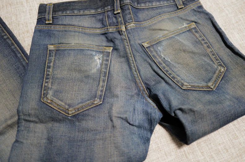 Saint Laurent Paris Saint Laurent Paris Washing oil stains to make old jeans Size 28" / US 6 / IT 42 - 3 Thumbnail