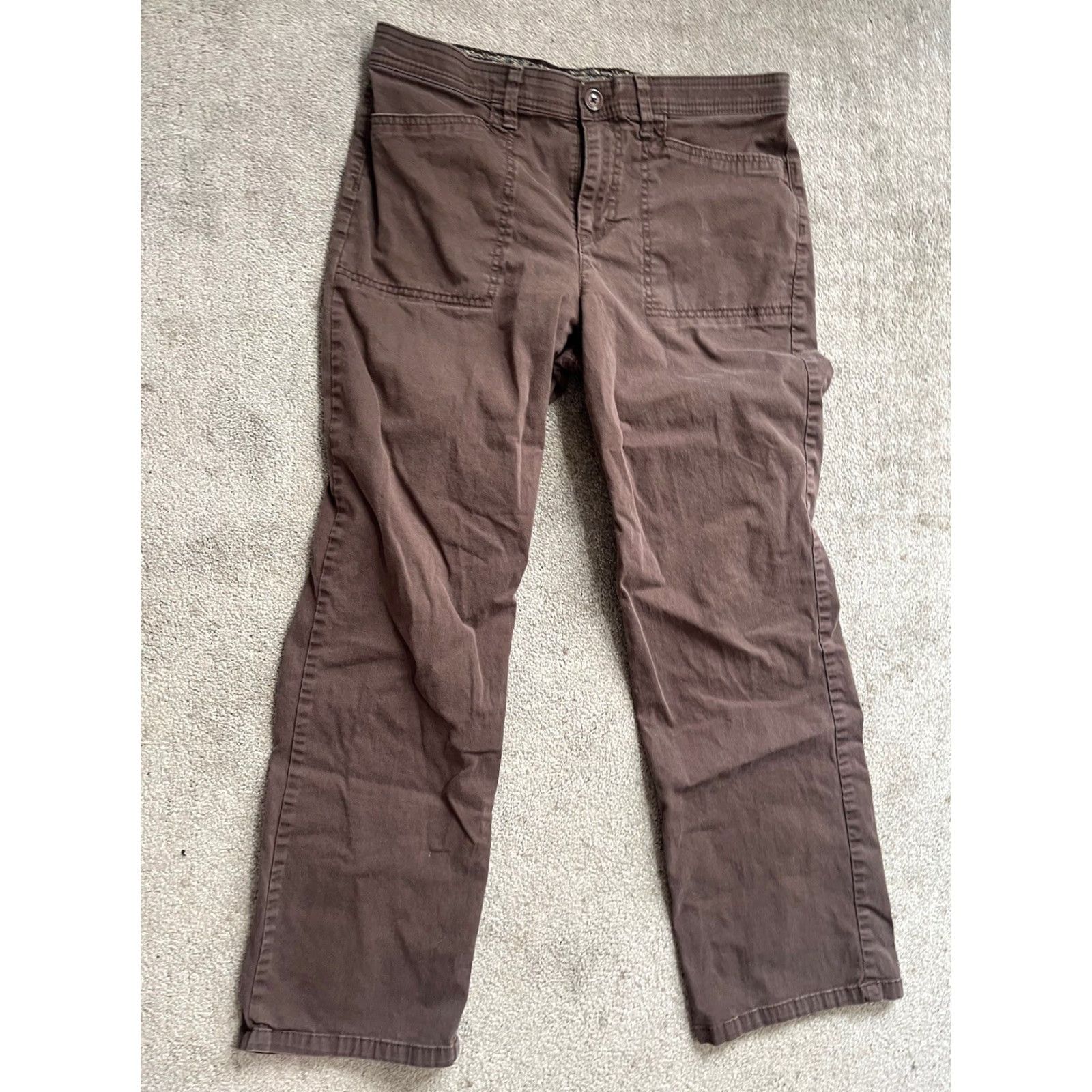 Gloria Vanderbilt Gloria Vanderbilt Women’s Brown Straight Leg Pants Chino Size 8P Womens Size 30" / US 8 / IT 44 - 2 Thumbnail