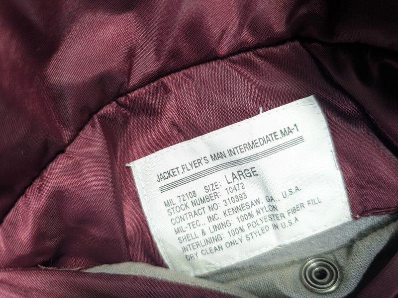 Other vintage ma-1 bomber jacket usa army flyers Size US L / EU 52-54 / 3 - 3 Thumbnail