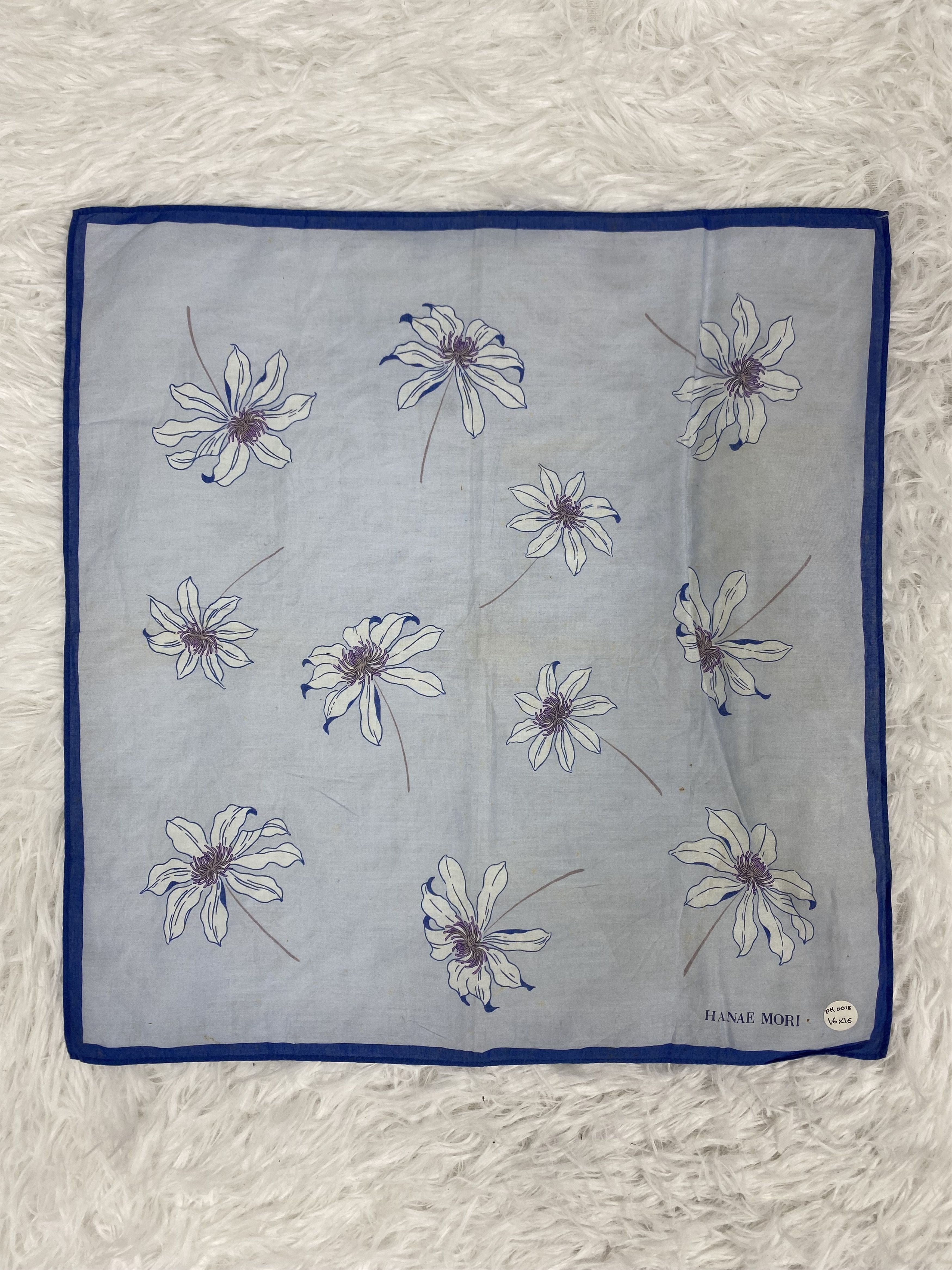 Hanae Mori × Vintage Vintage Hanae Mori Handkerchief PH0018 Size ONE SIZE - 3 Thumbnail