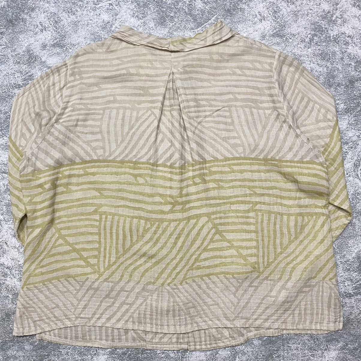 Issey Miyake Plantation by Issey Miyake stripe shirt Size L / US 10 / IT 46 - 3 Thumbnail