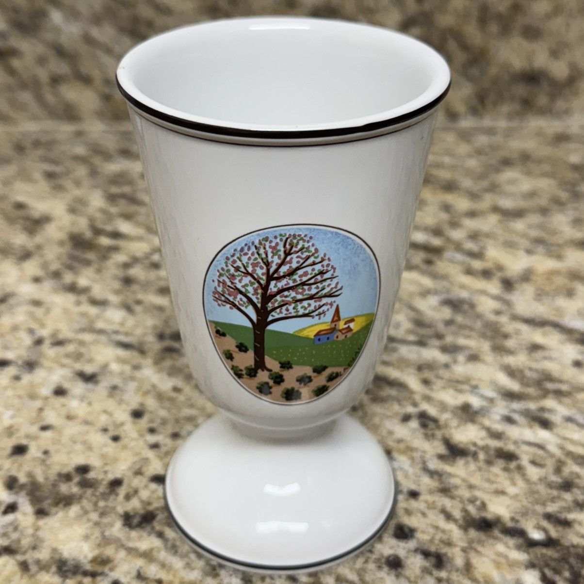 Vintage Villeroy & Boch Tree Design Naïf Laplau 5 1/4" Goblet Cup Size ONE SIZE - 2 Thumbnail