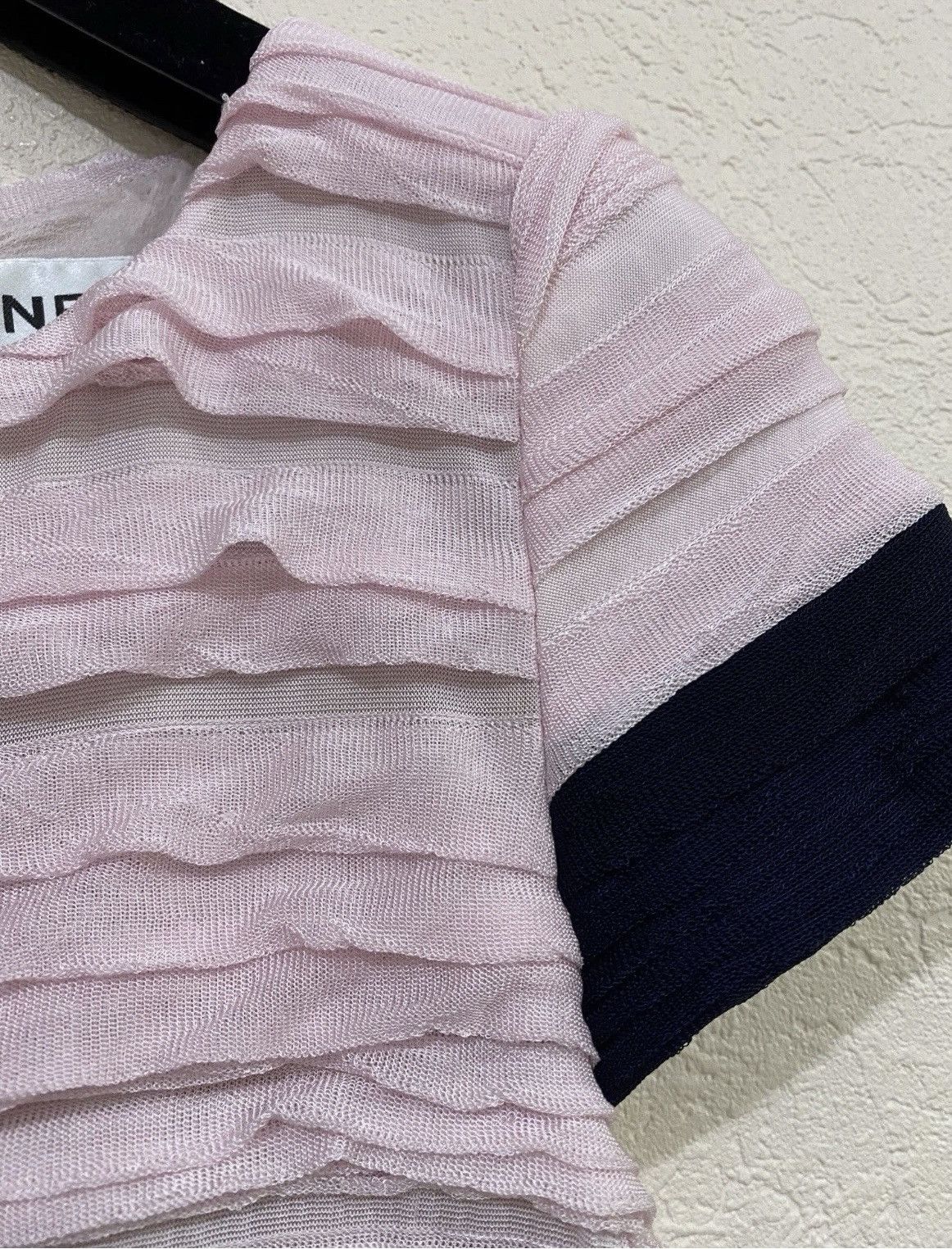 Chanel Chanel Pink white and blue multicoloured viscose dress Size XS / US 0-2 / IT 36-38 - 6 Thumbnail