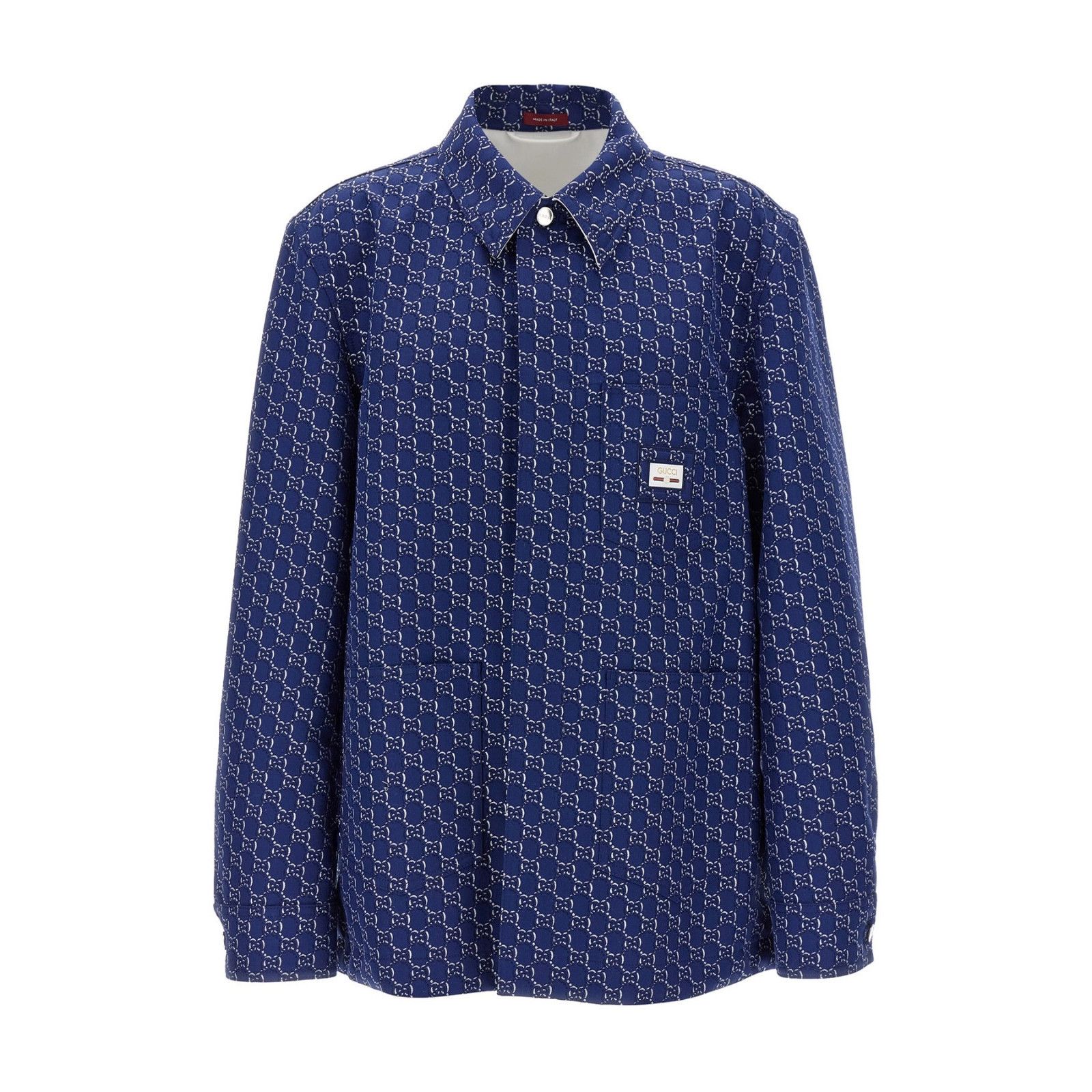 Gucci GUCCI GG Shadow Blue Jacquard Jacket New & Authentic (Men's Size US L / EU 52-54 / 3 - 1 Thumbnail