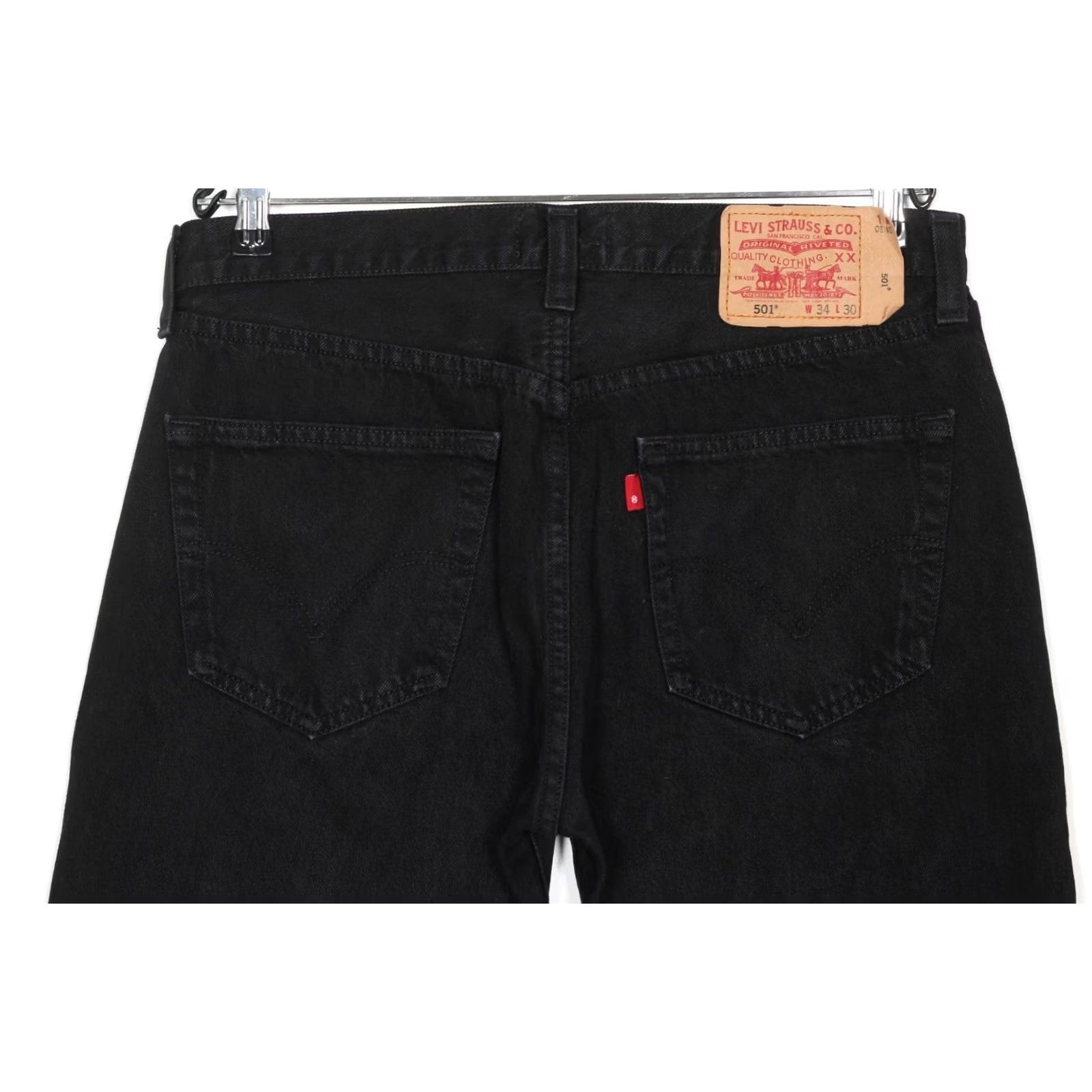 Levi's VINTAGE Levi’s 501 Jeans Men Regular Straight 34x30 Black DZ6441 Size US 34 / EU 50 - 4 Thumbnail