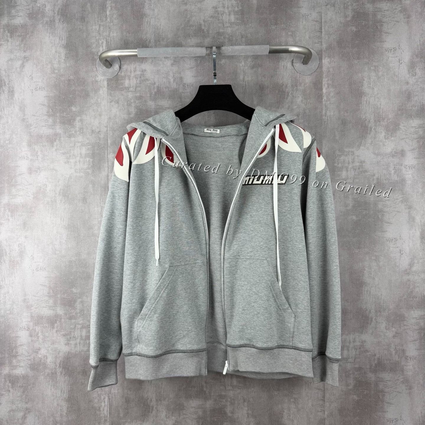 Miu Miu MiuMiu Flame Patch Logo Zip Jacket Size XS / US 0-2 / IT 36-38 - 1 Thumbnail