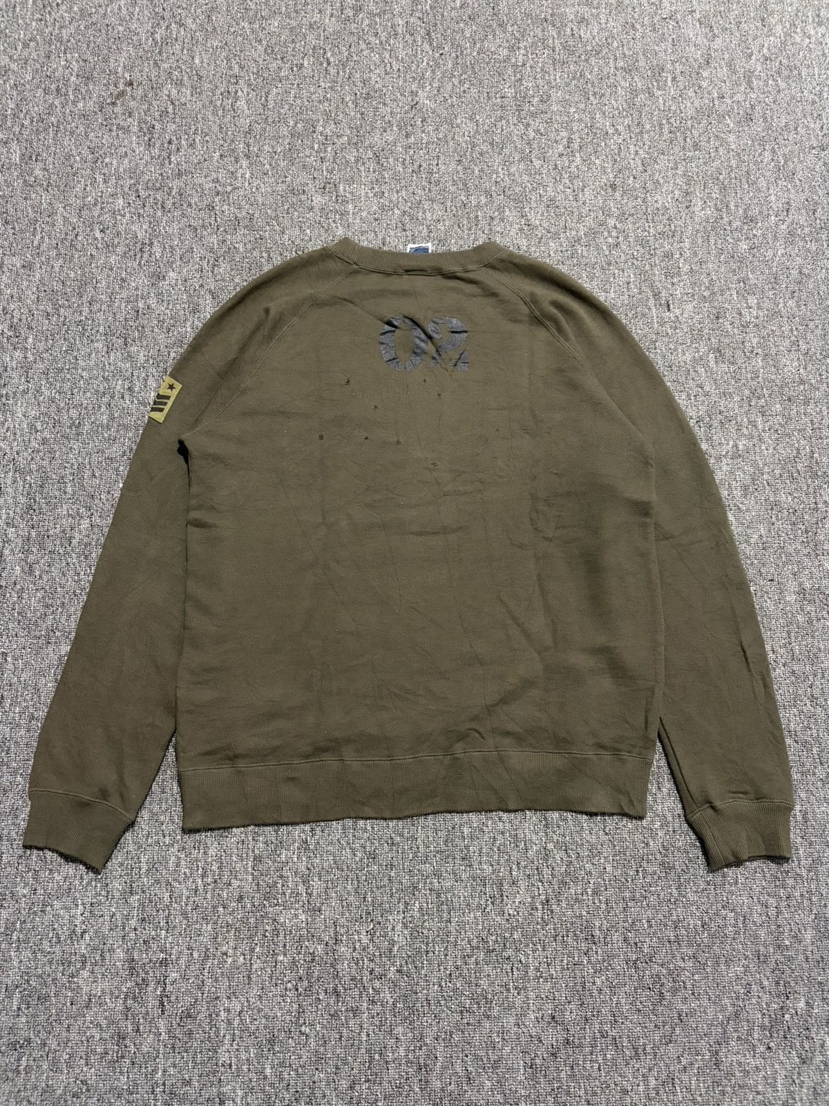 PPFM ppfm millitary distressed sweatshirt Size US L / EU 52-54 / 3 - 4 Thumbnail