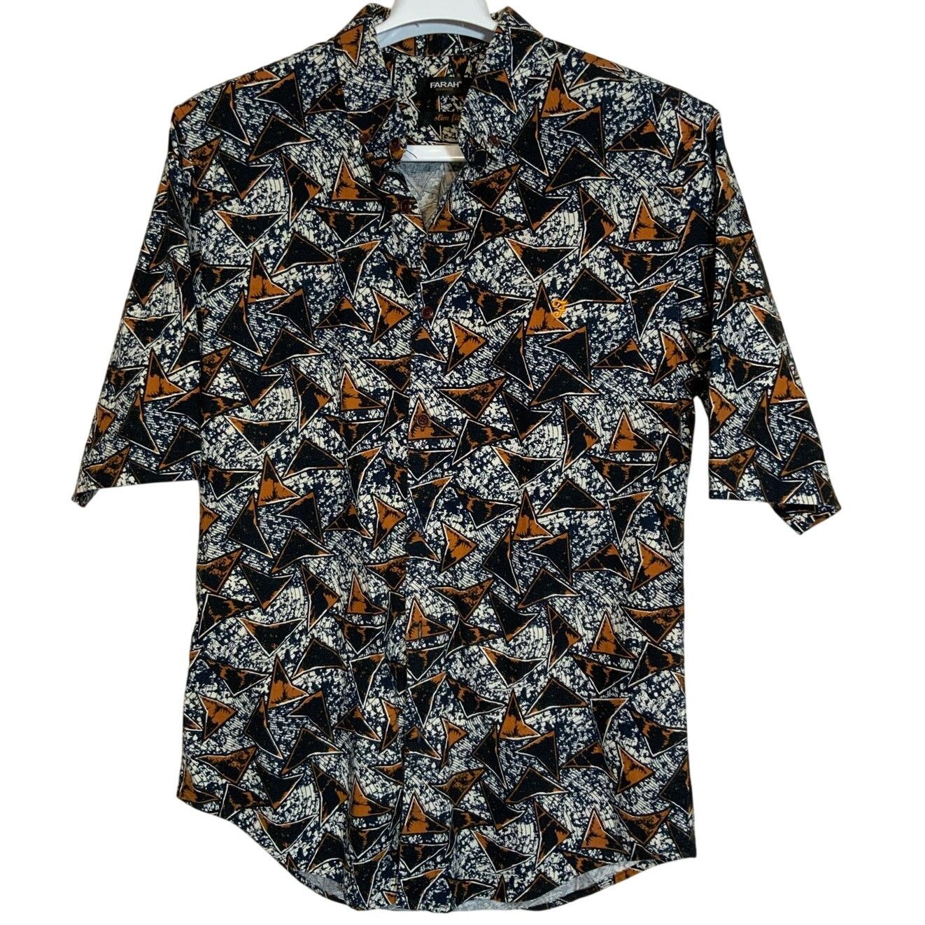 Farah Farah Vintage 'Slim Fit' Mod Style Button Up Shirt Men's M Size US M / EU 48-50 / 2 - 1 Thumbnail