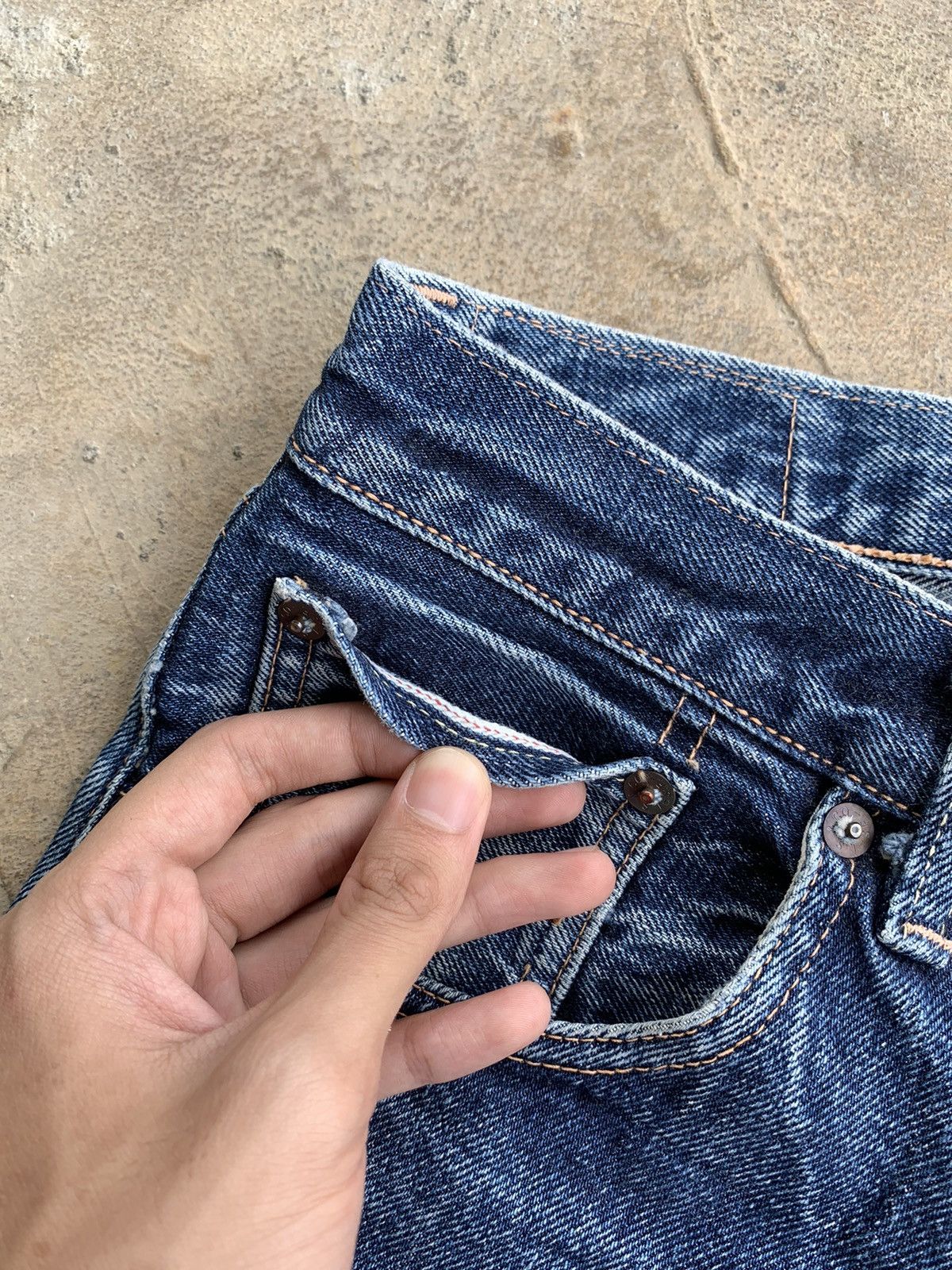 Levi's Vintage Levis Big E 501XX Selvedge Distressed Denim Size US 30 / EU 46 - 11 Thumbnail