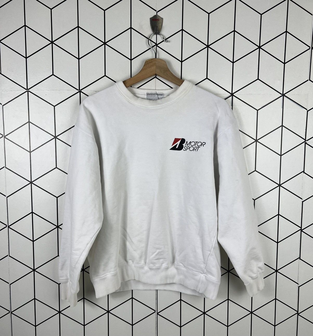 Sports Specialties Vintage 80s Bridgestone Motorsport Racing Sweatshirt Size US M / EU 48-50 / 2 - 6 Thumbnail