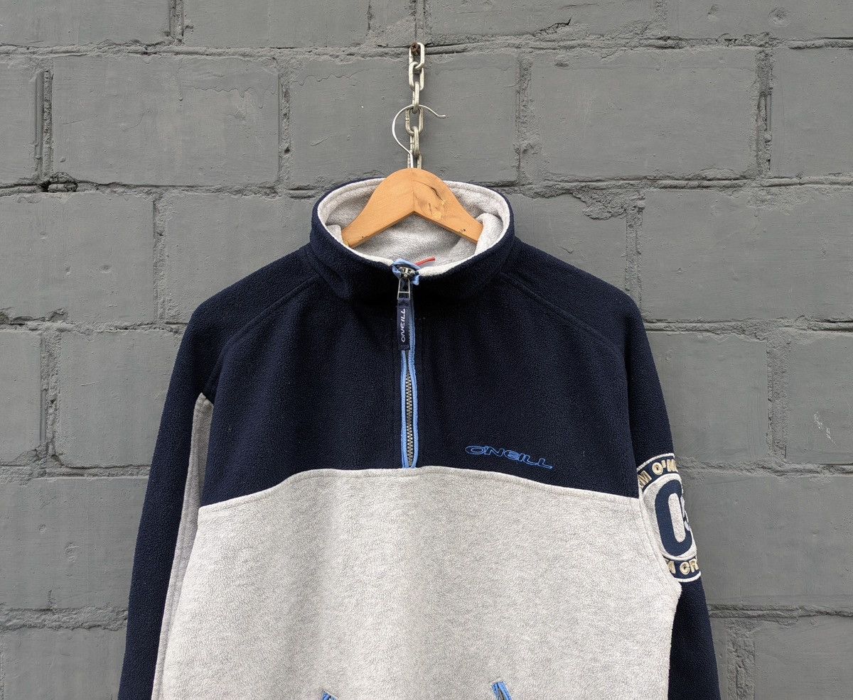 O'Neill Vintage O'NEILL Santa Cruz Blue 1/3 Zip Fleece Pullover Size US S / EU 44-46 / 1 - 3 Thumbnail