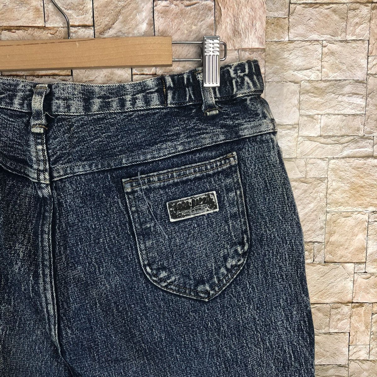 Japanese Brand × Vintage Long Happy Blue vintage faded Denim Pants #A112 Size US 30 / EU 46 - 16 Thumbnail