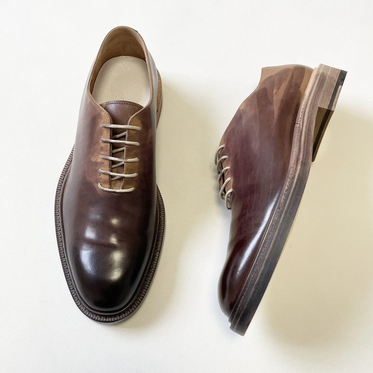 Maison Margiela A/W 17 ‘Hand Painted Patina’ Derby Shoes Size US 10 / EU 43 - 20 Thumbnail
