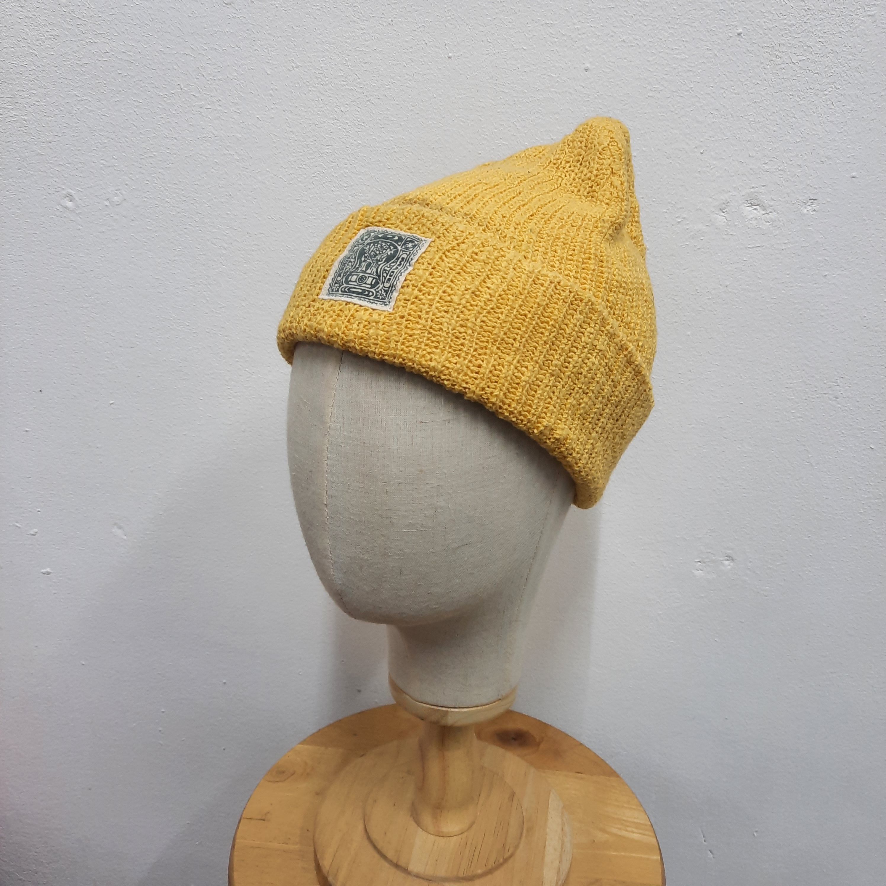 Japanese Brand 🪨 Japanese brand amina triba design patch beanie hat Size ONE SIZE - 2 Thumbnail