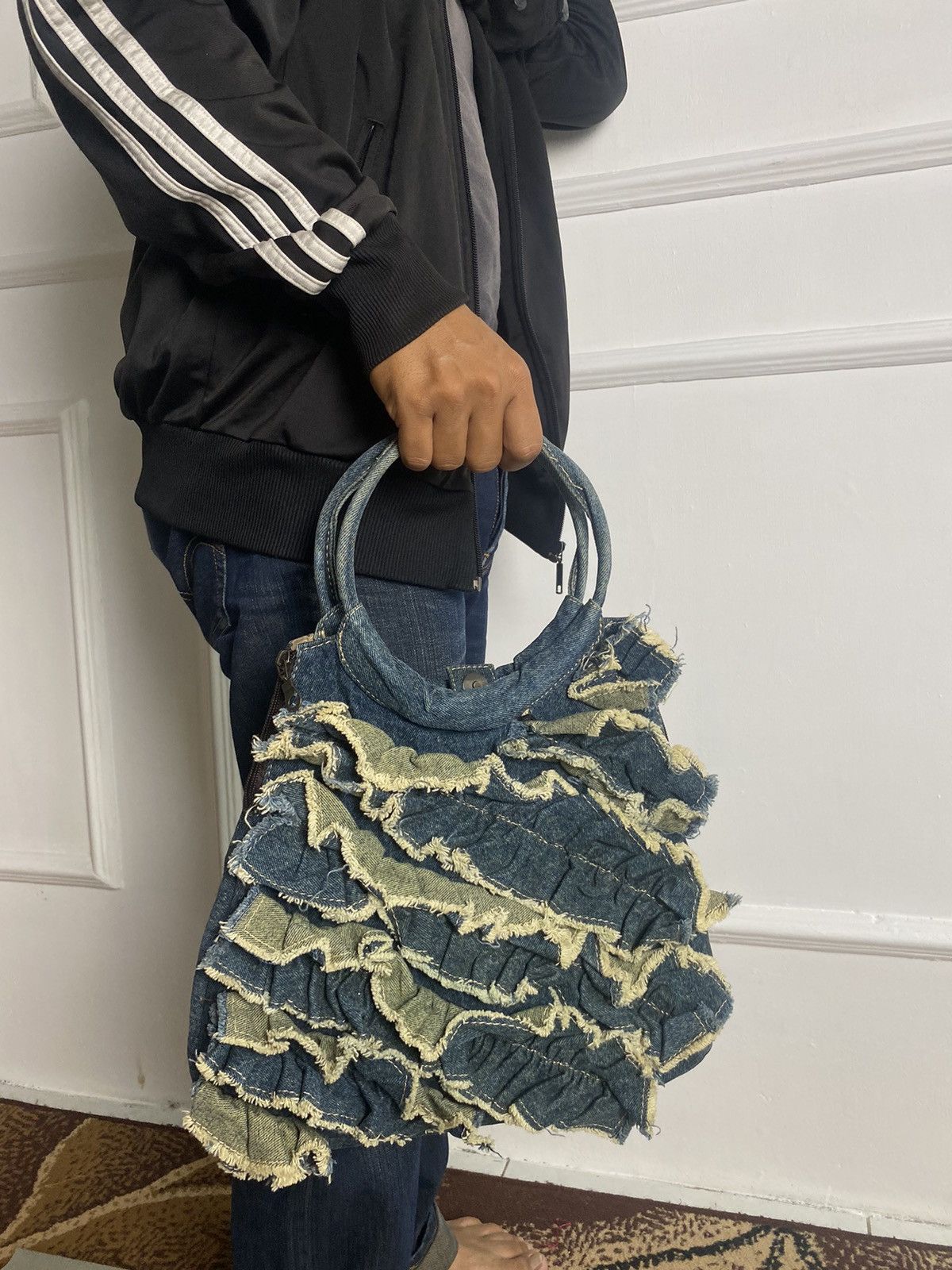 If Six Was Nine × Japanese Brand × Le Grande Bleu (L.G.B.) Hushush Distressed Patchwork Kapital Style Bags Size ONE SIZE - 8 Thumbnail