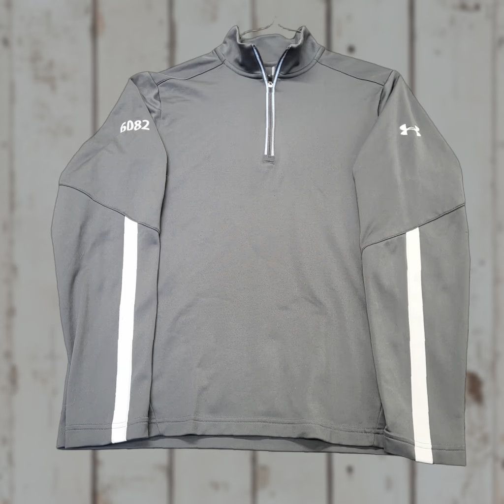 Under Armour Under Armour Shirt Mens Medium 1/4 Zip Fitted Long Sleeve Pullover Athletic Gray Size US M / EU 48-50 / 2 - 1 Thumbnail