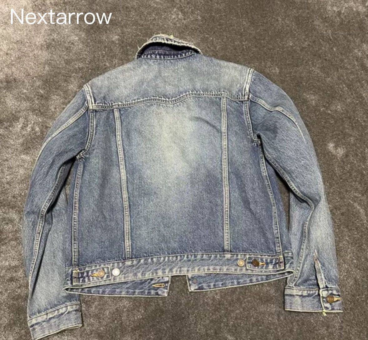 Saint Laurent Paris × Yves Saint Laurent Saint Laurent Men's M Size Vintage Western Denim Jacket Size US M / EU 48-50 / 2 - 2 Thumbnail