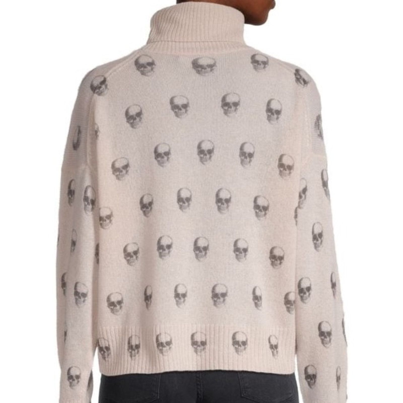 360Cashmere Miley Skull-Print Cashmere Sweater from 360 Cashmere Size S / US 4 / IT 40 - 6 Thumbnail