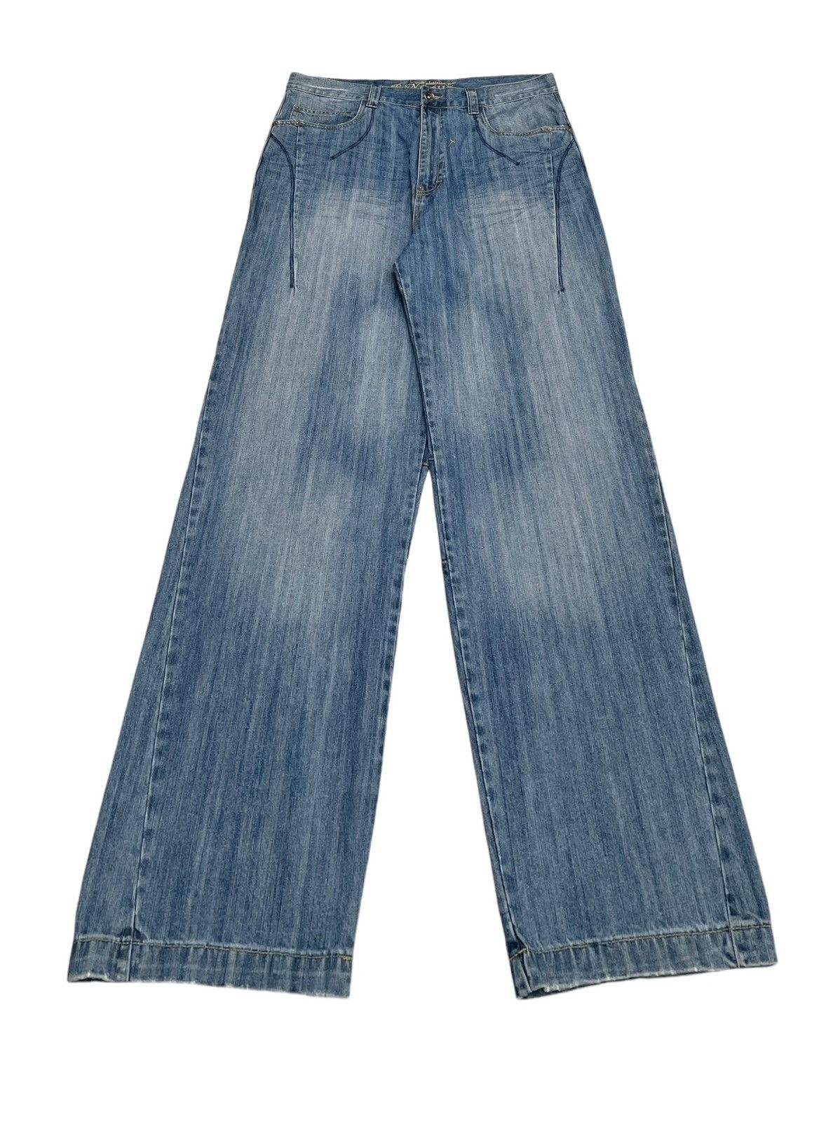 If Six Was Nine × Japanese Brand × Vintage Rare Vintage Brand Platinum Gear Oversized Baggy Jeans 2000s Size US 40 / EU 56 - 1 Thumbnail
