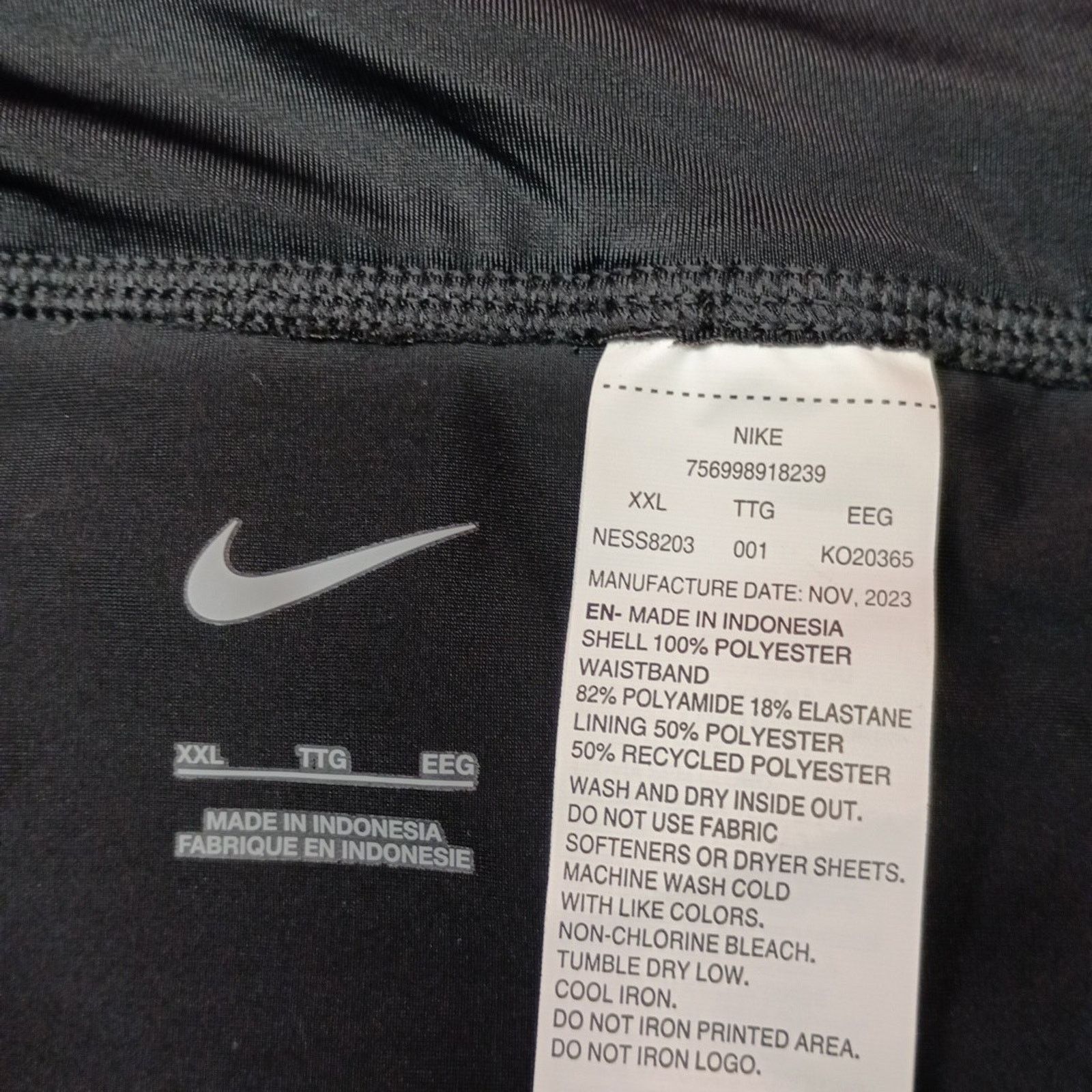 Nike Nike Women's BOARDSKIRT Swim Skirt Size 2XL XXL Black Size 40" / US 18 - 4 Thumbnail