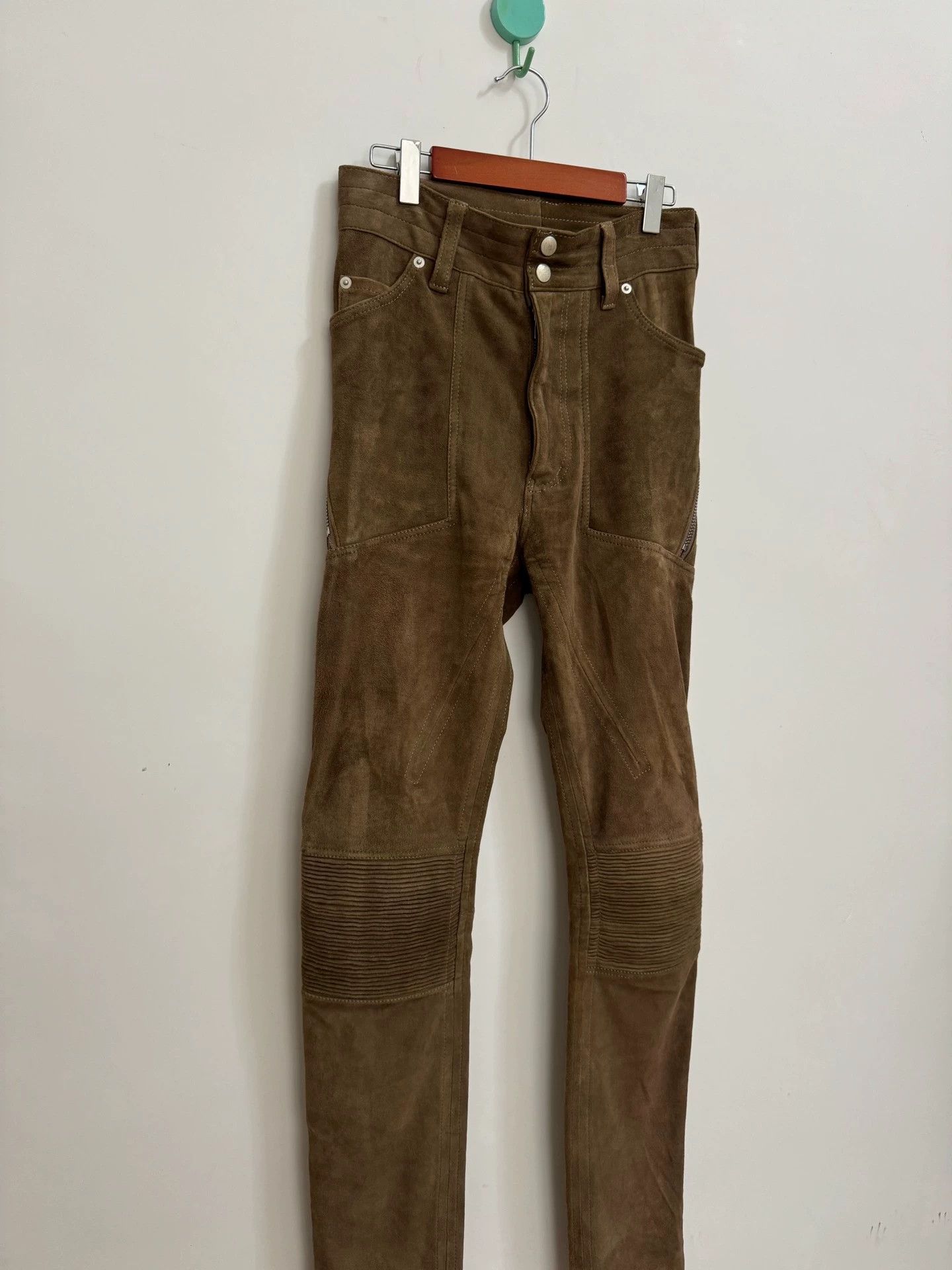 Takahiromiyashita The Soloist. takahiro miyashita high-waist skinny lambskin pants 46 Size US 30 / EU 46 - 5 Thumbnail