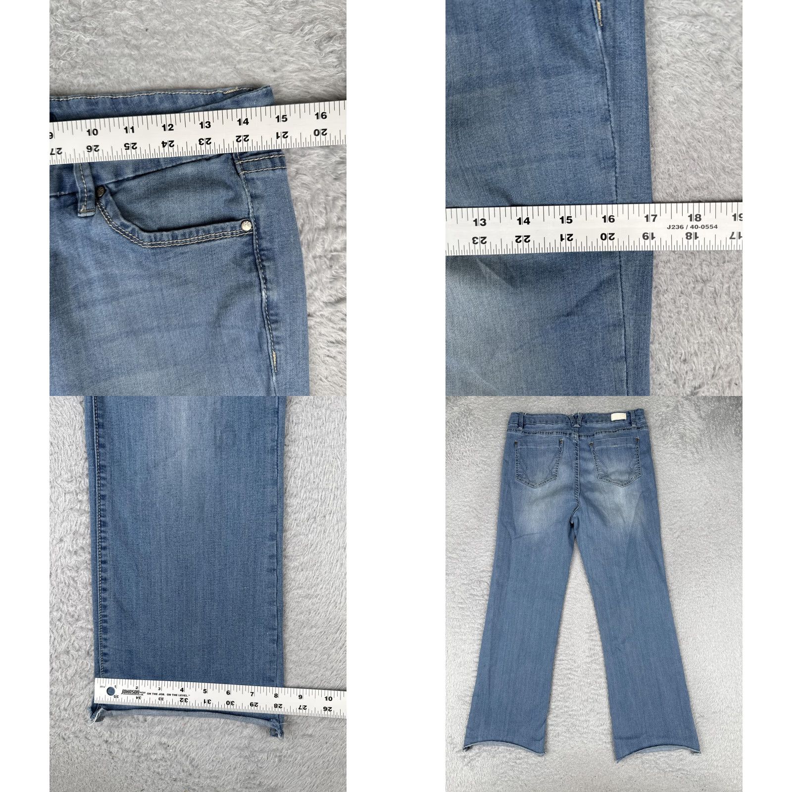Vintage Revery Jeans Womens 30 Bootcut Denim Light Blue Mid Rise Stretch 30x27 Size 30" / US 8 / IT 44 - 9 Thumbnail
