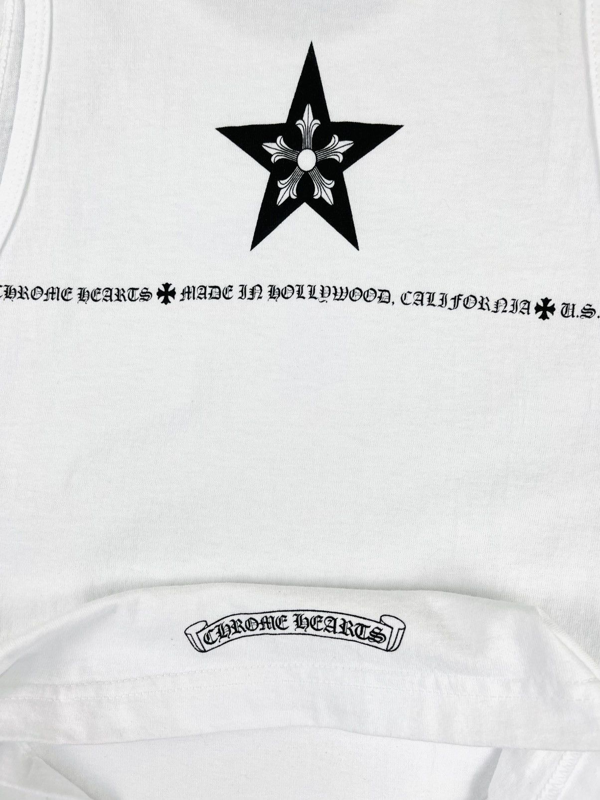 Chrome Hearts Chrome Hearts Made In Hollywood Star Tank Top White Size US S / EU 44-46 / 1 - 3 Thumbnail