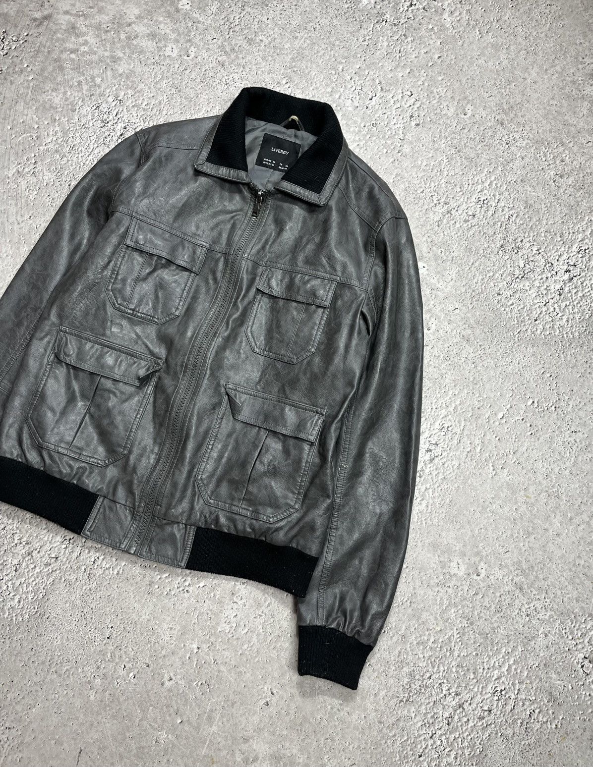 Other Livergy Faux Leather Bomber Jacket Mens Size 50 Black Flight Size US M / EU 48-50 / 2 - 2 Thumbnail