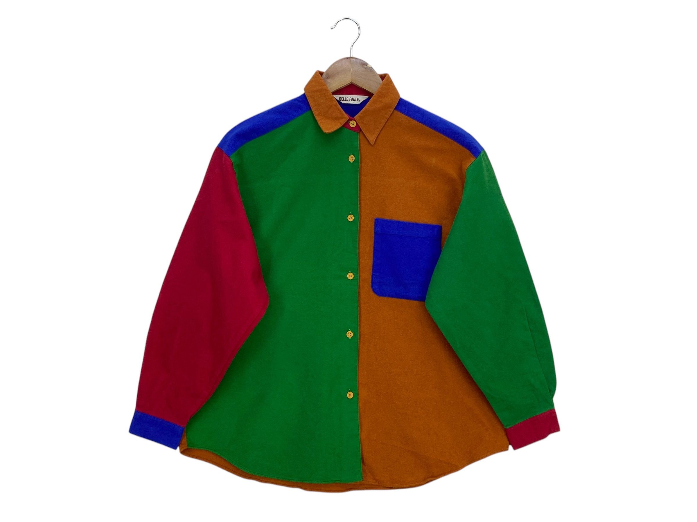 Japanese Brand × Vintage Belle Paule Long Sleeve Two Tonne Shirt Size US S / EU 44-46 / 1 - 1 Thumbnail