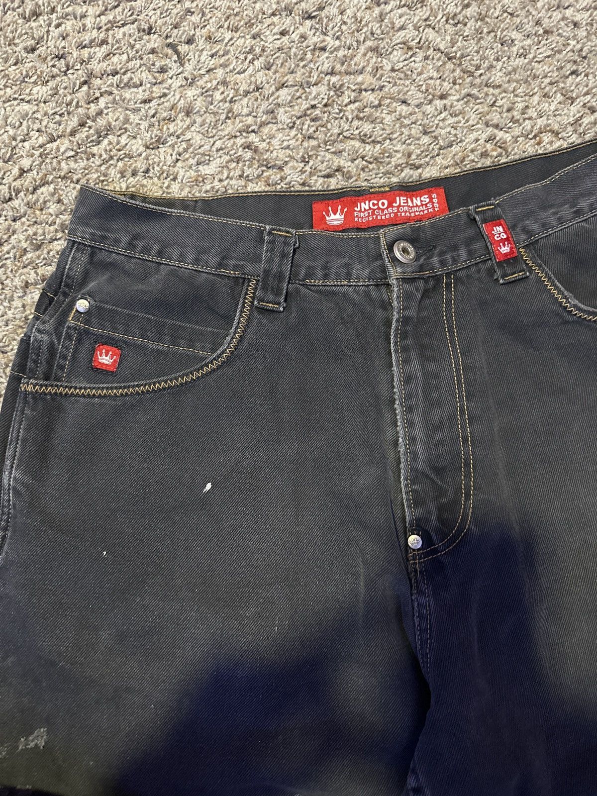 JNCO × Vintage Super rare JNCO 8ball skull jorts/shorts Size US 36 / EU 52 - 14 Thumbnail