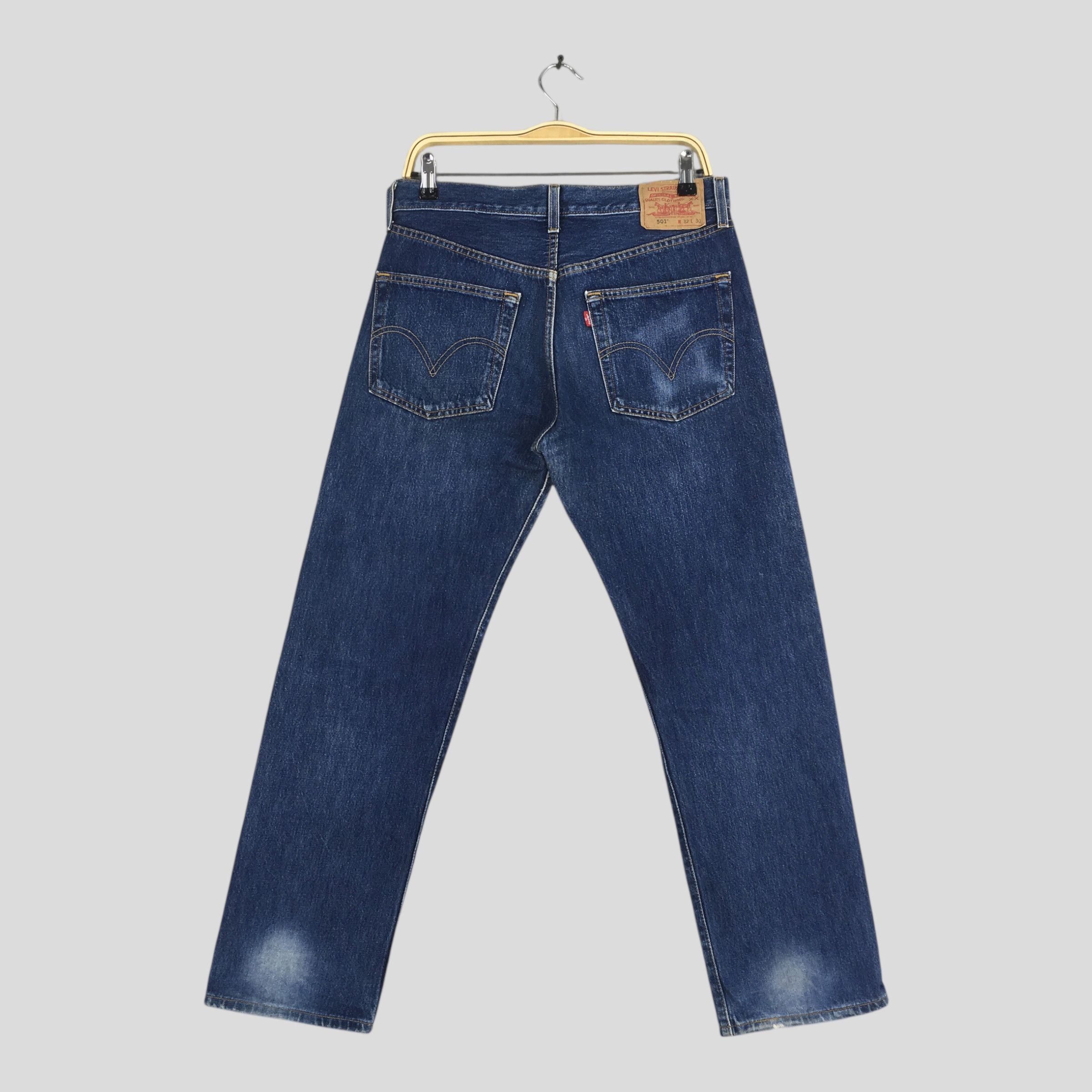Levi's Size 30x29 Vintage 90s Levi's 501 Faded Blue Jeans S114 Size US 30 / EU 46 - 7 Thumbnail