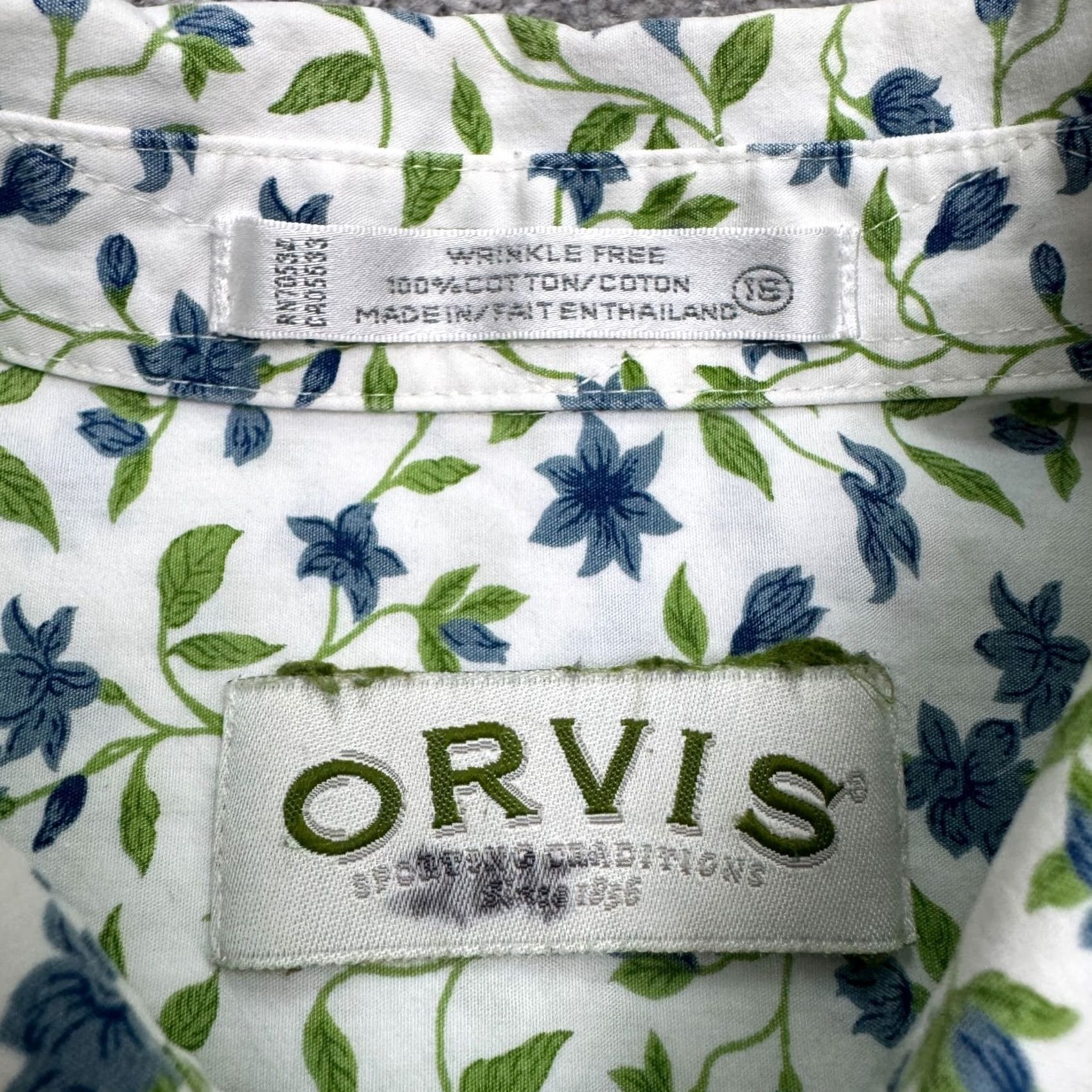 Orvis Orvis Shirt Women 18 Plus Cotton Floral Wrinkle Free Button Down Long Sleeve Top Size XXL / US 16-18 / IT 52-54 - 7 Thumbnail
