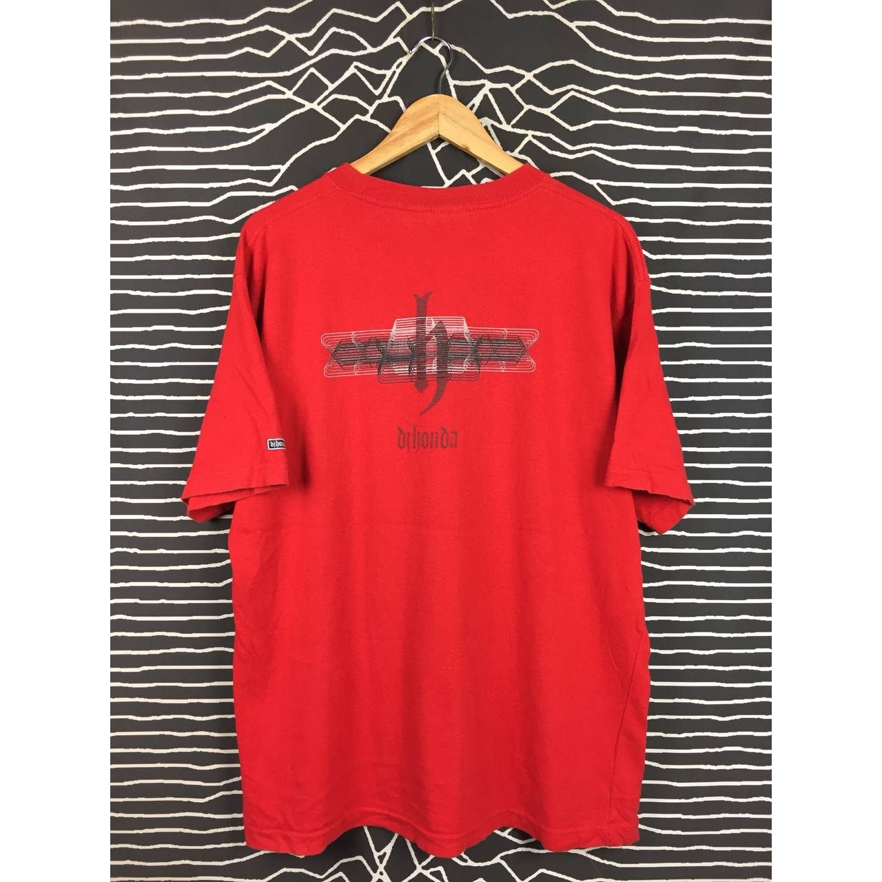 Japanese Brand × Rap Tees × Vintage Vtg DJ Honda Big Logo Streetwear Hip Hop Rap Tees Size US XL / EU 56 / 4 - 1 Thumbnail