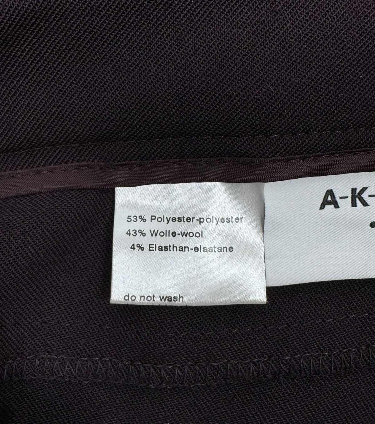 Akris Akris Punto Wool-Polyester Dress Pants Purple size IT44 US8 Size 30" / US 8 / IT 44 - 12 Thumbnail