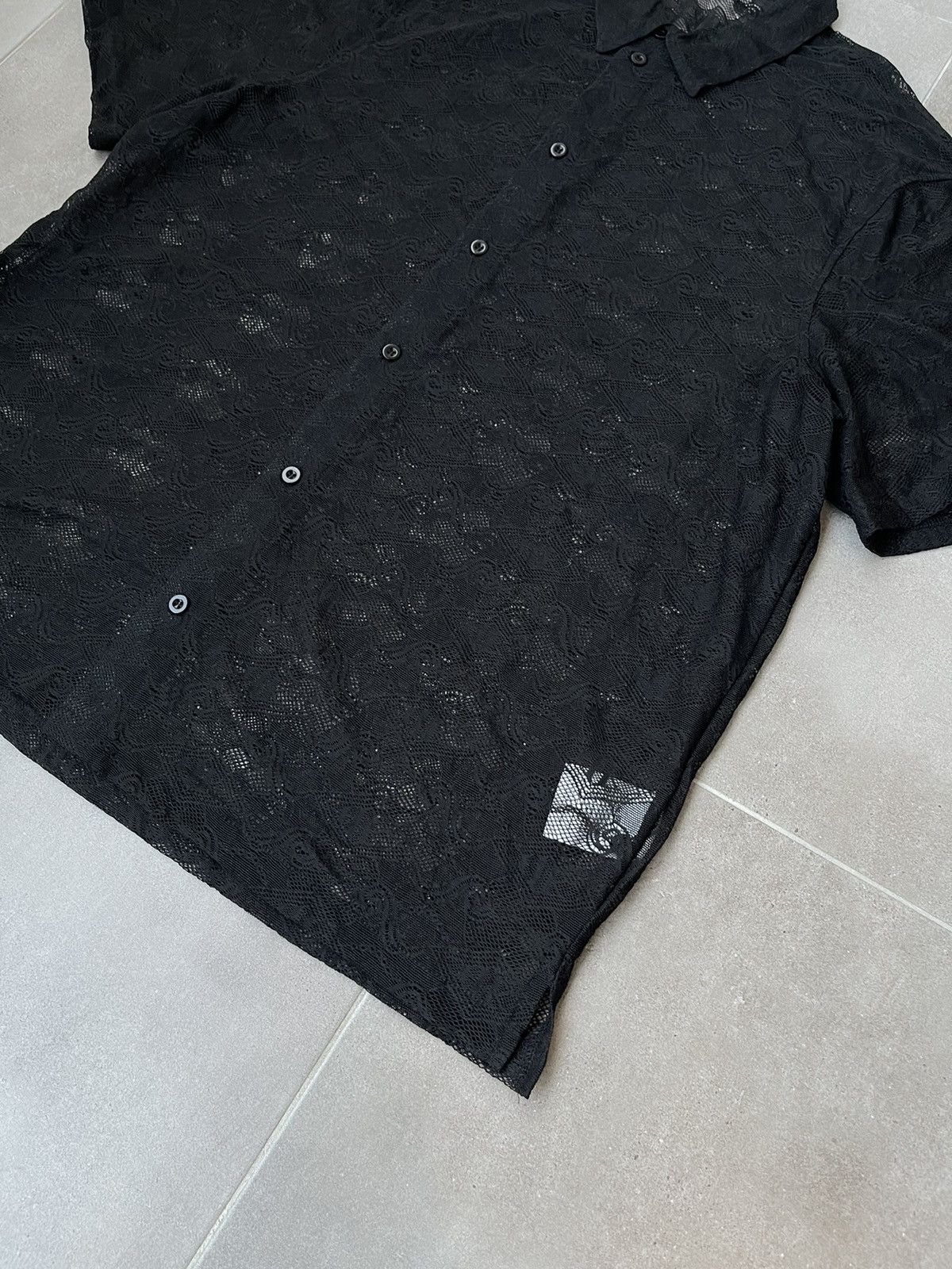 Han Kjobenhavn !DS! SS23 Han Kjobenhavn Lace Monogram Black Summer Shirt Size US M / EU 48-50 / 2 - 11 Thumbnail