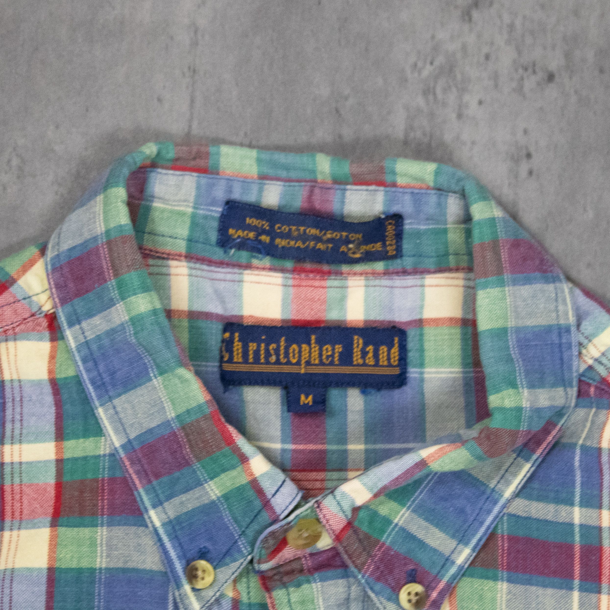 Christian Roth Vintage VTG 1990's 90's Christian Ron Plaid Button Up Shirt Size US M / EU 48-50 / 2 - 7 Thumbnail