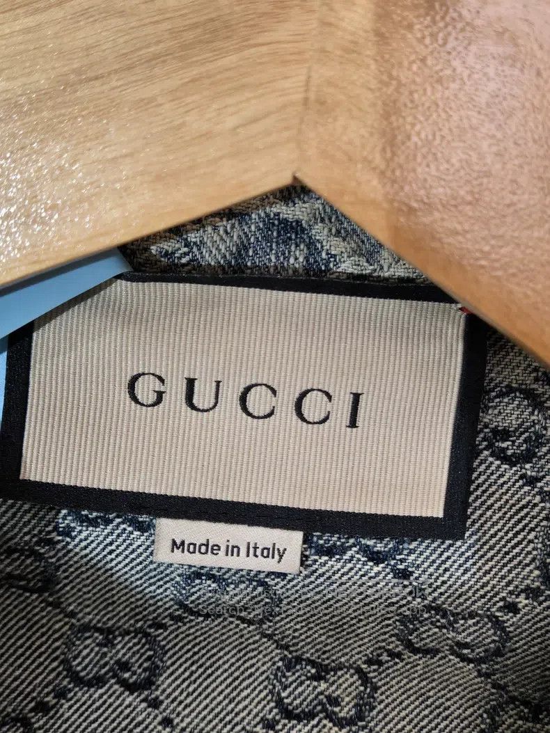 Gucci Gucci SS22 GG jacquard full-print old-fashioned denim jack Size XS / US 0-2 / IT 36-38 - 5 Thumbnail