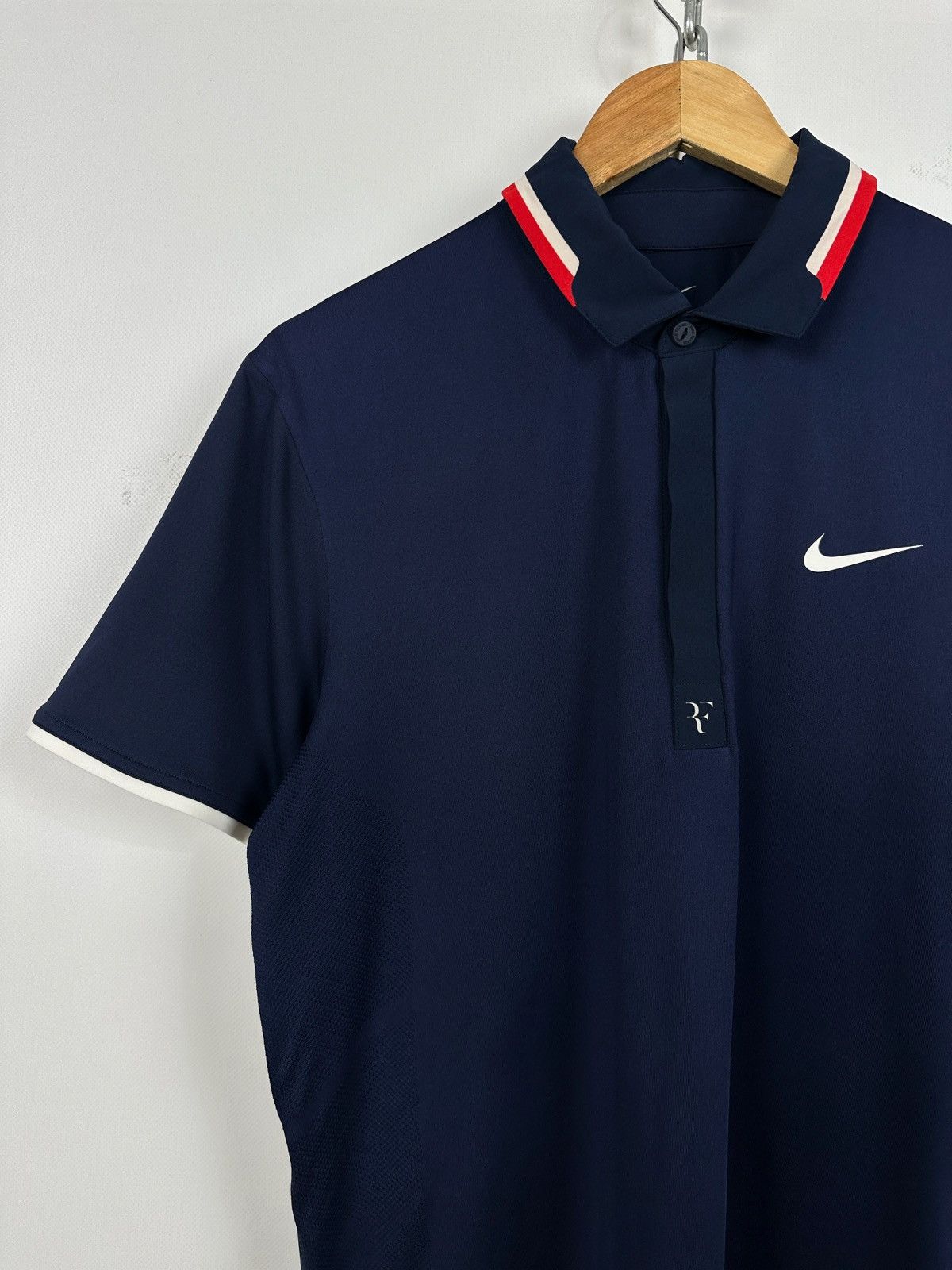 Nike Nike Roger Federer RF 2012 Open NYC Tennis Polo Shirt Size US M / EU 48-50 / 2 - 6 Thumbnail