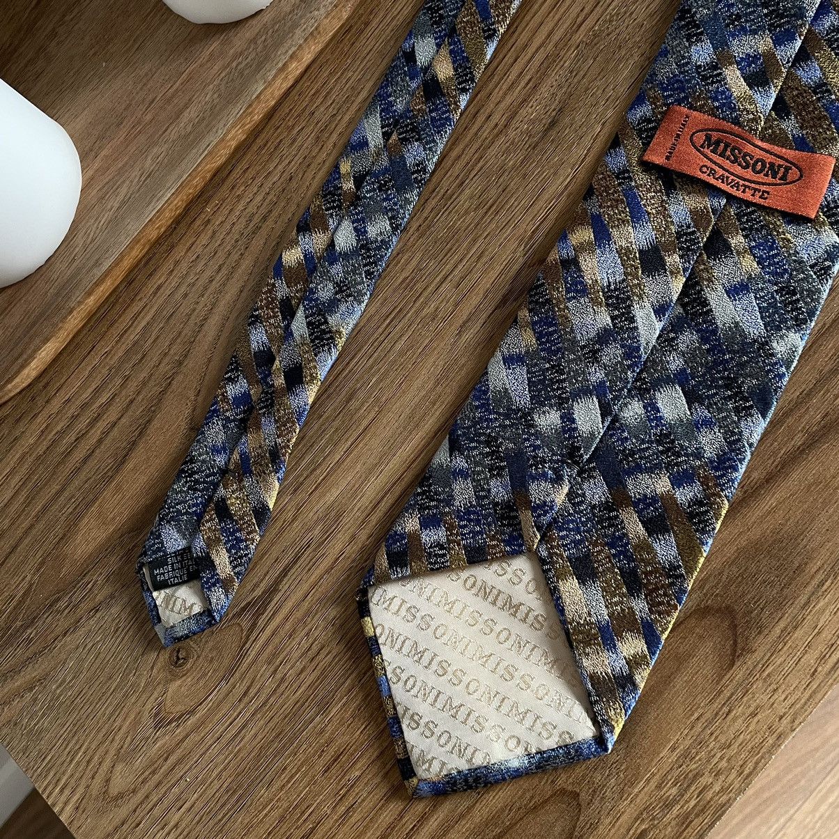 Missoni Vintage Missoni Cravatte Tie Soilk Old Money 00s Y2K Size ONE SIZE - 4 Thumbnail