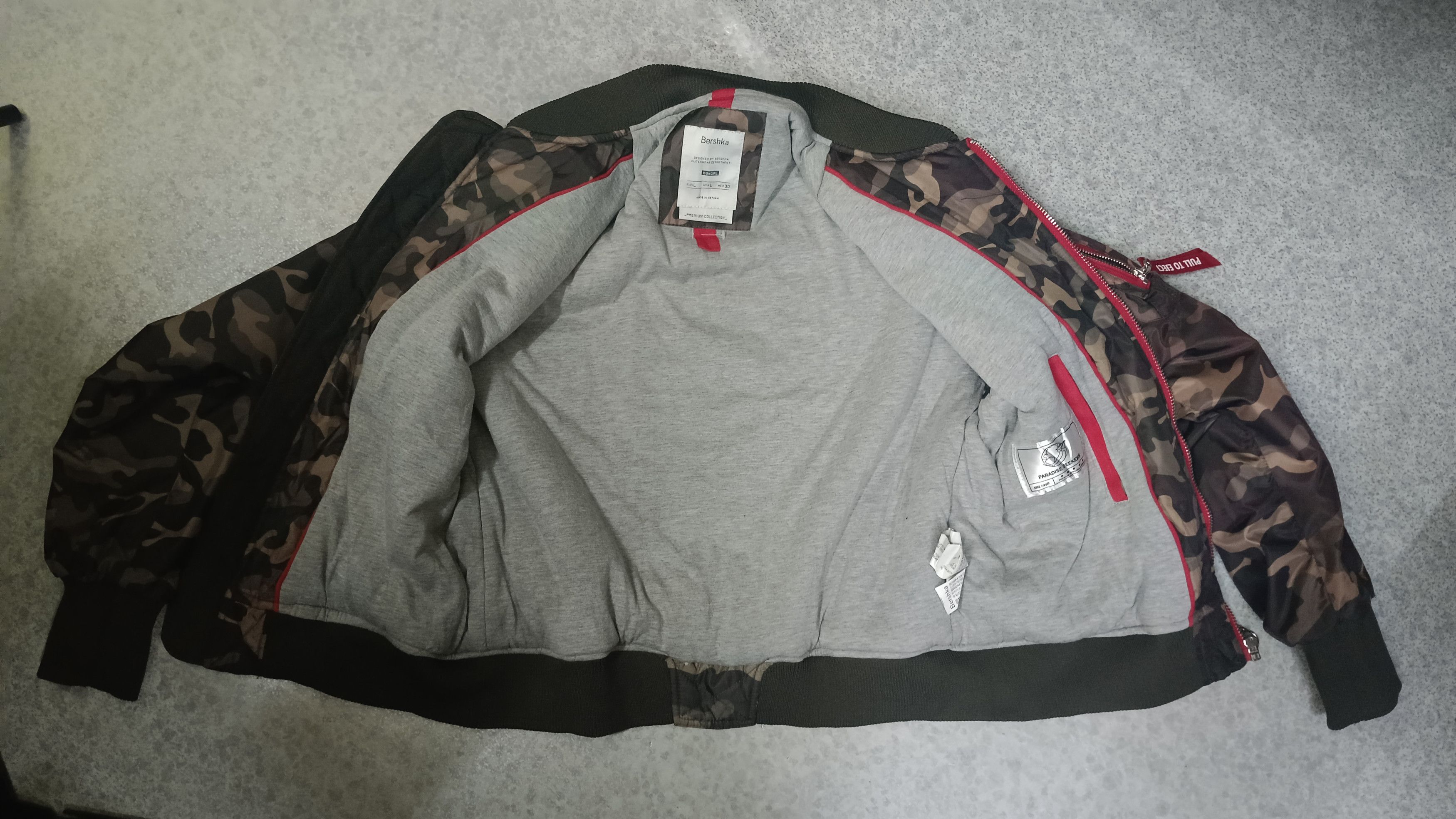 Bershka Bershka Premium Collection Camo Bombers Size L / US 10 / IT 46 - 6 Thumbnail