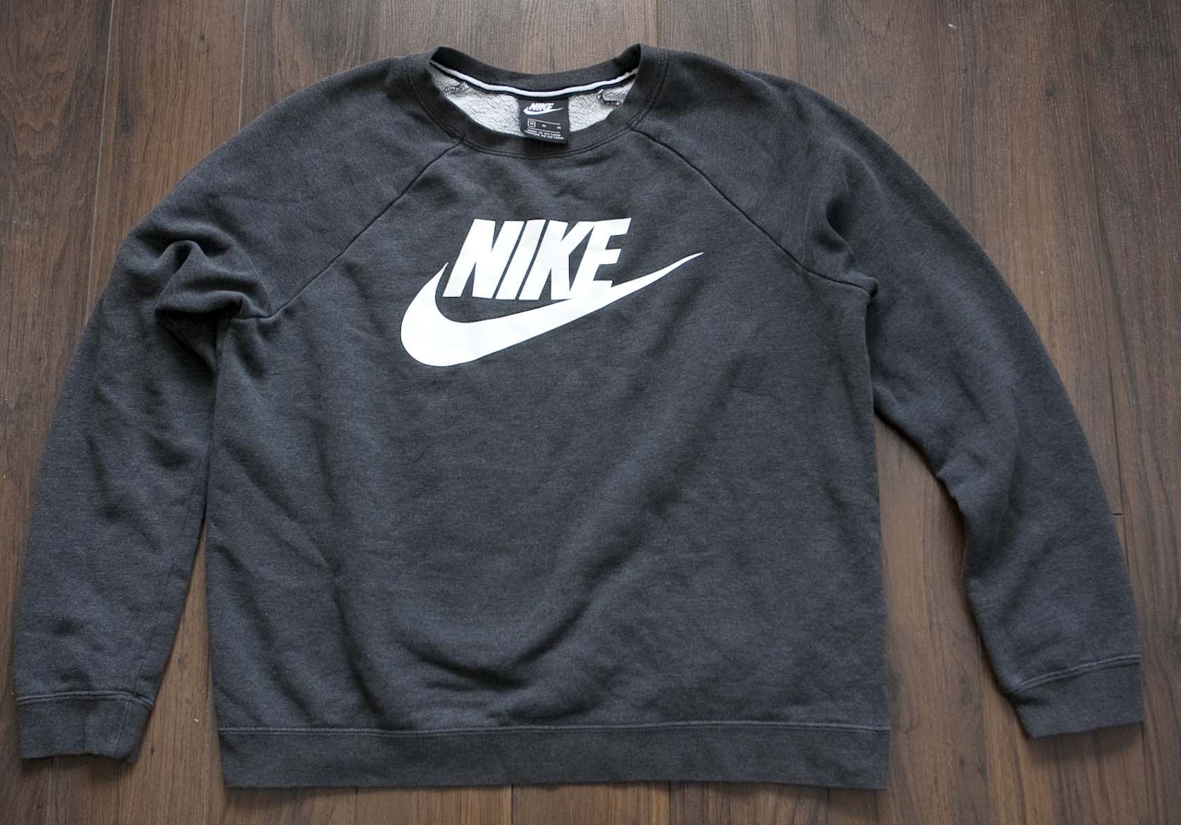 Nike Nike Sweatshirt Logo Spell Out Size M Gray Size US M / EU 48-50 / 2 - 1 Thumbnail