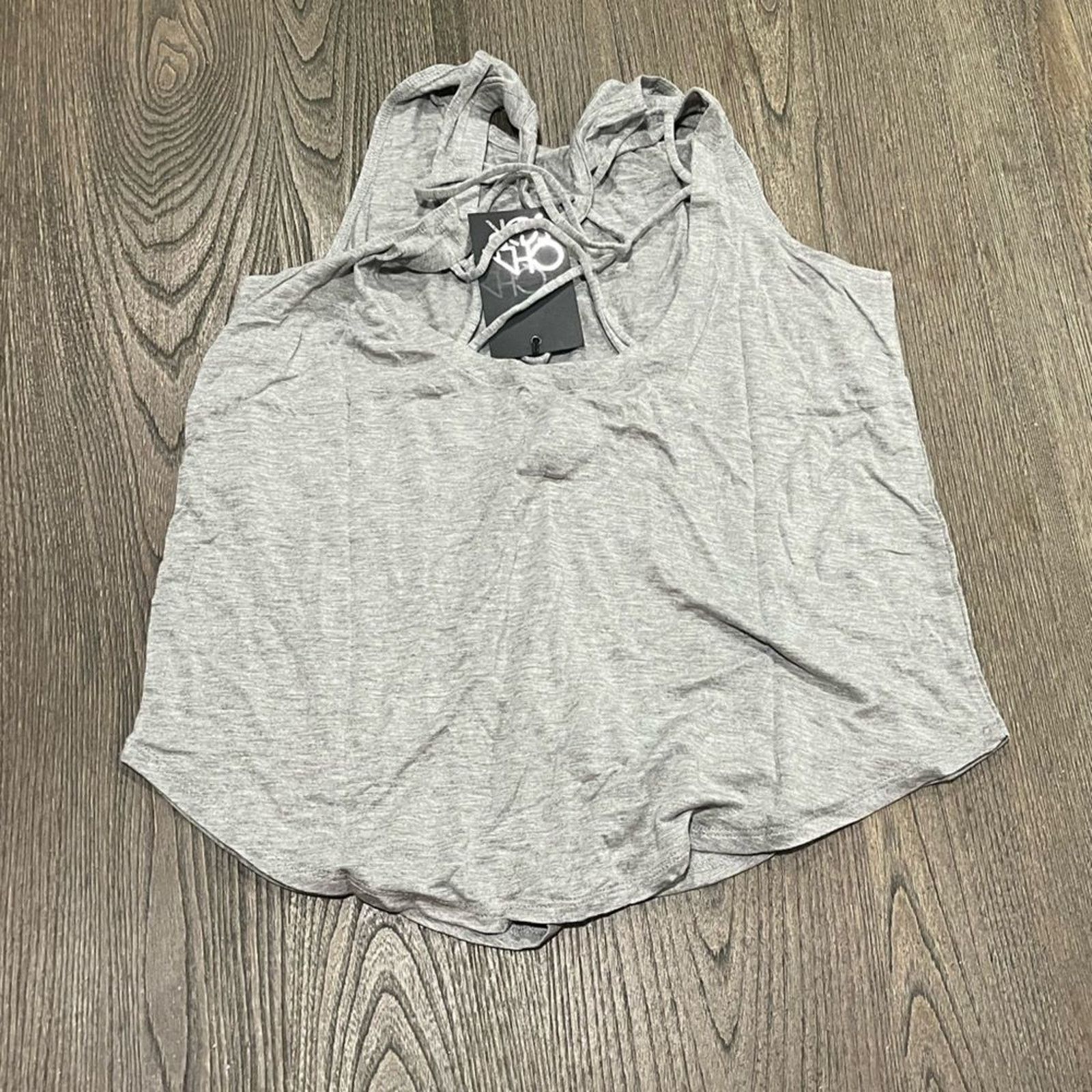 Vintage NWT Chaser Gray Vintage Wash Open Back Tank Top Size M Size M / US 6-8 / IT 42-44 - 5 Thumbnail