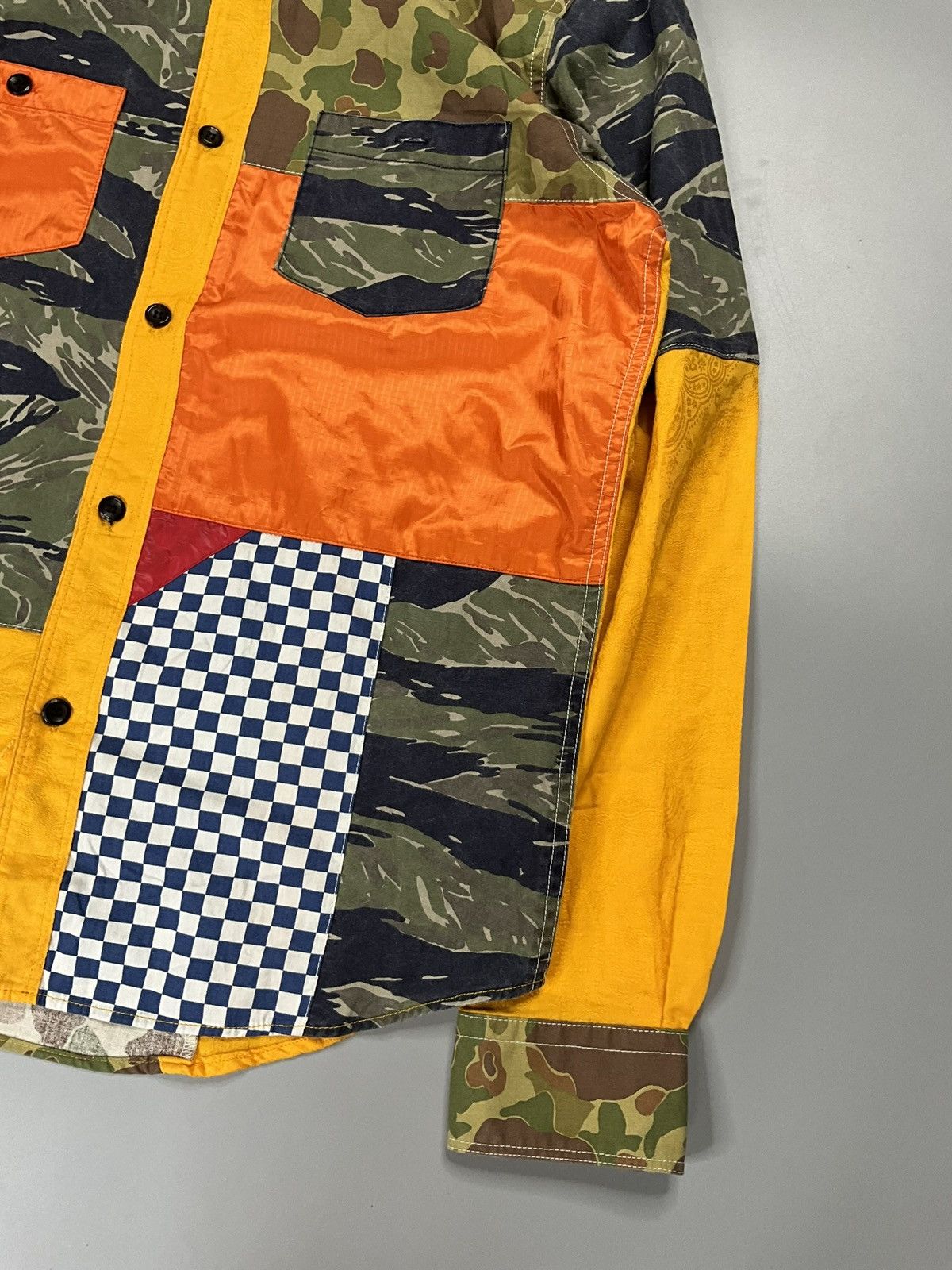 FDMTL FDMTL Boro Patchwork Rinse Shirt Size US L / EU 52-54 / 3 - 5 Thumbnail